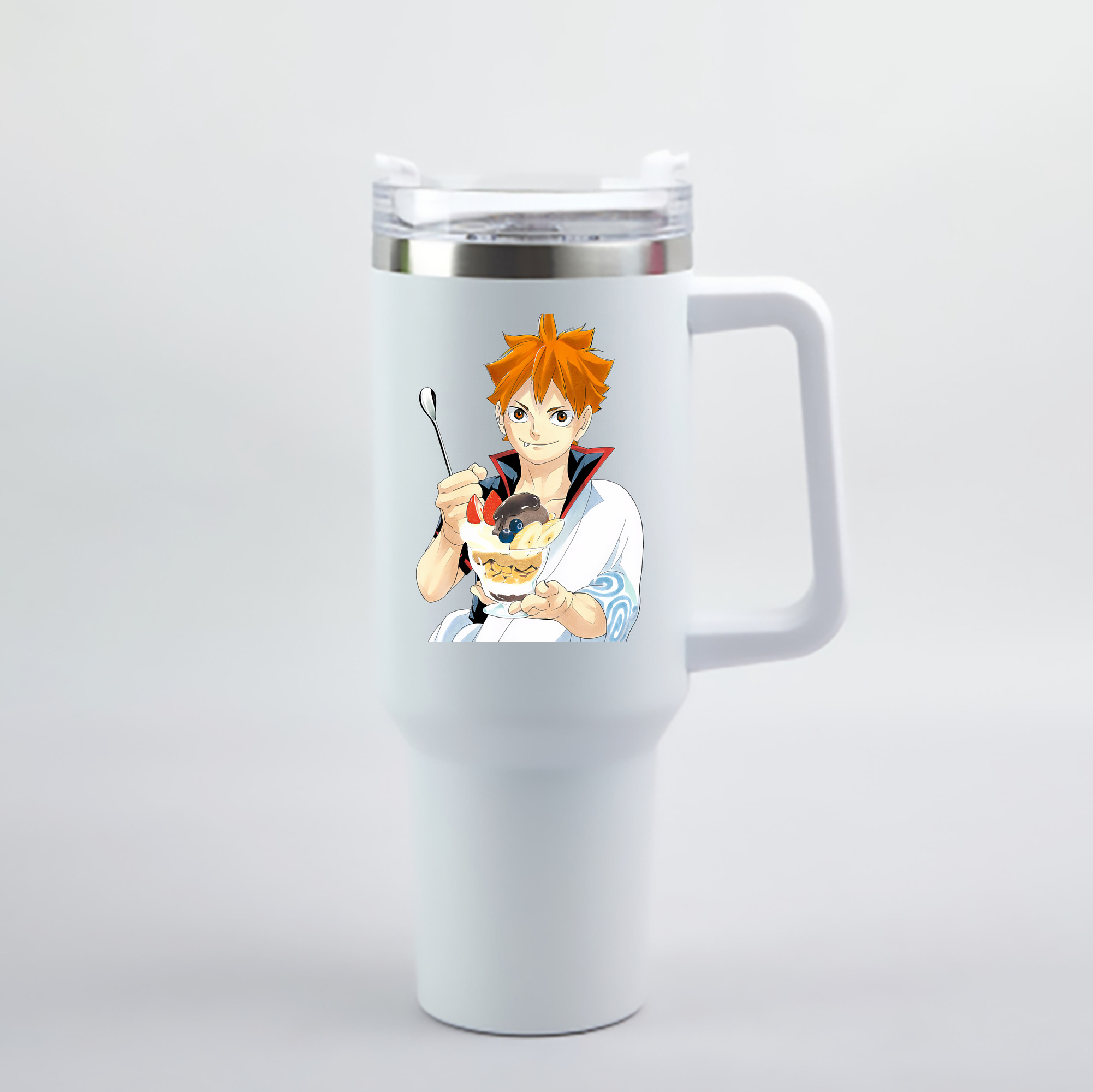 （画像用） ハイキュー!! Haikyu!! 1200mL車用タンブラー - クリスタルステッカー（プラスチックストロー付き）