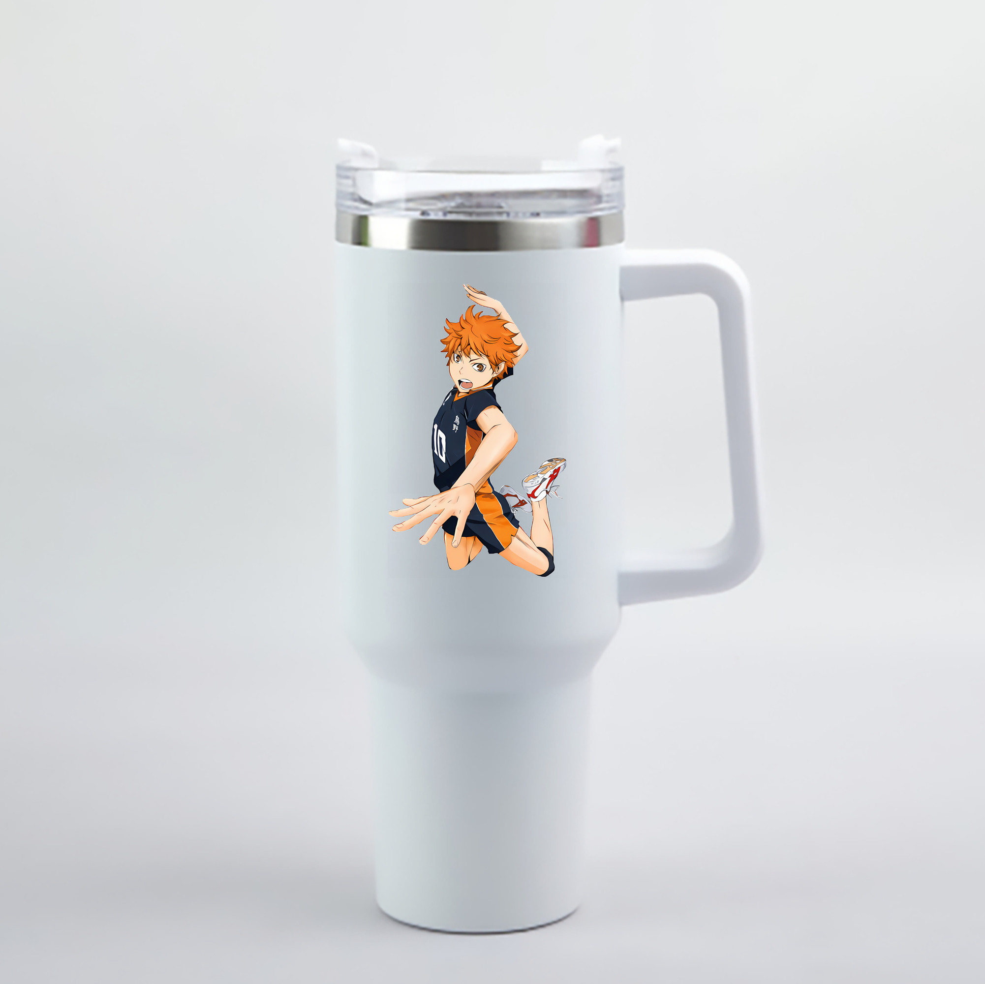 （画像用） ハイキュー!! Haikyu!! 1200mL車用タンブラー - クリスタルステッカー（プラスチックストロー付き）