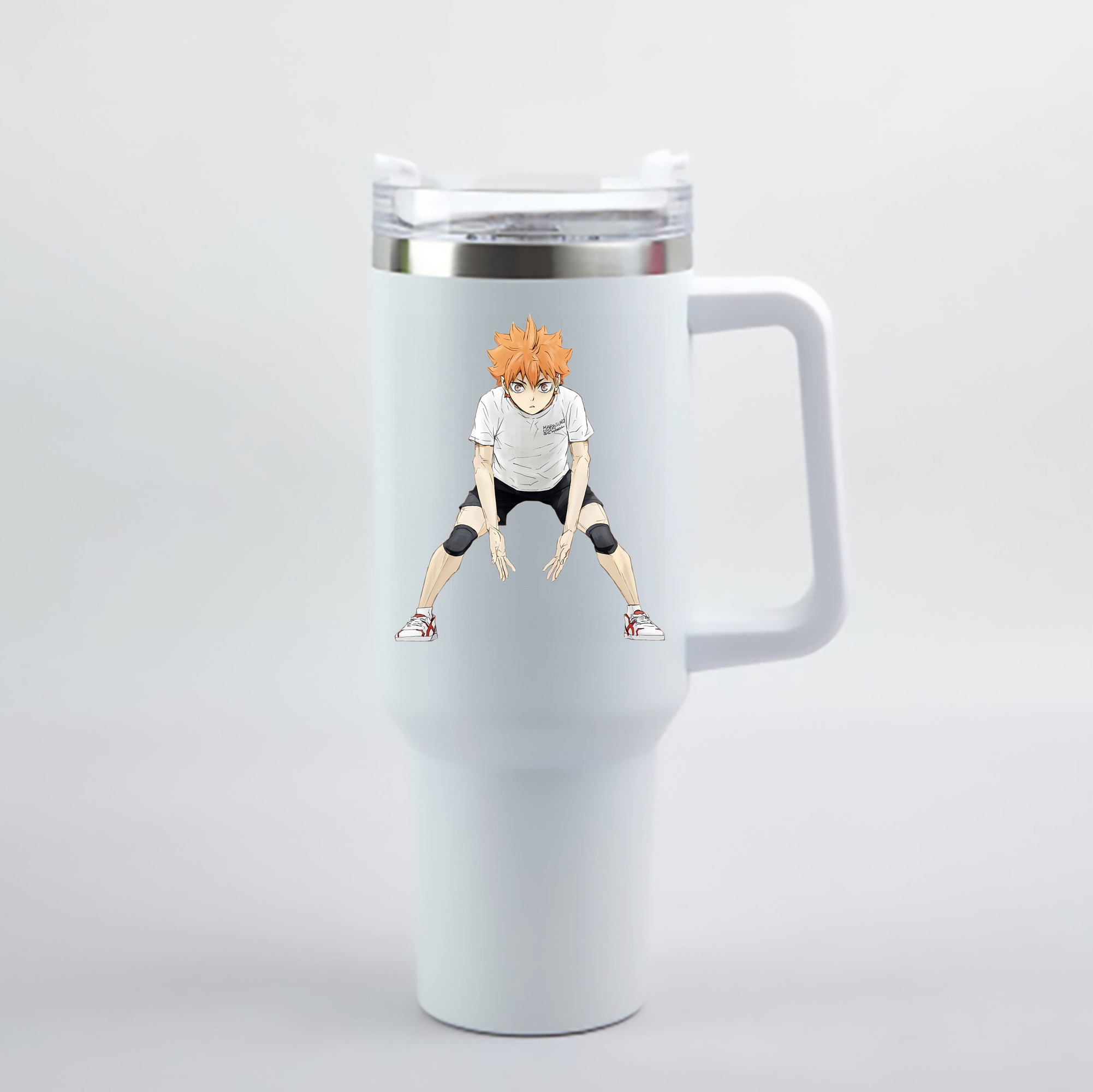 （画像用） ハイキュー!! Haikyu!! 1200mL車用タンブラー - クリスタルステッカー（プラスチックストロー付き）
