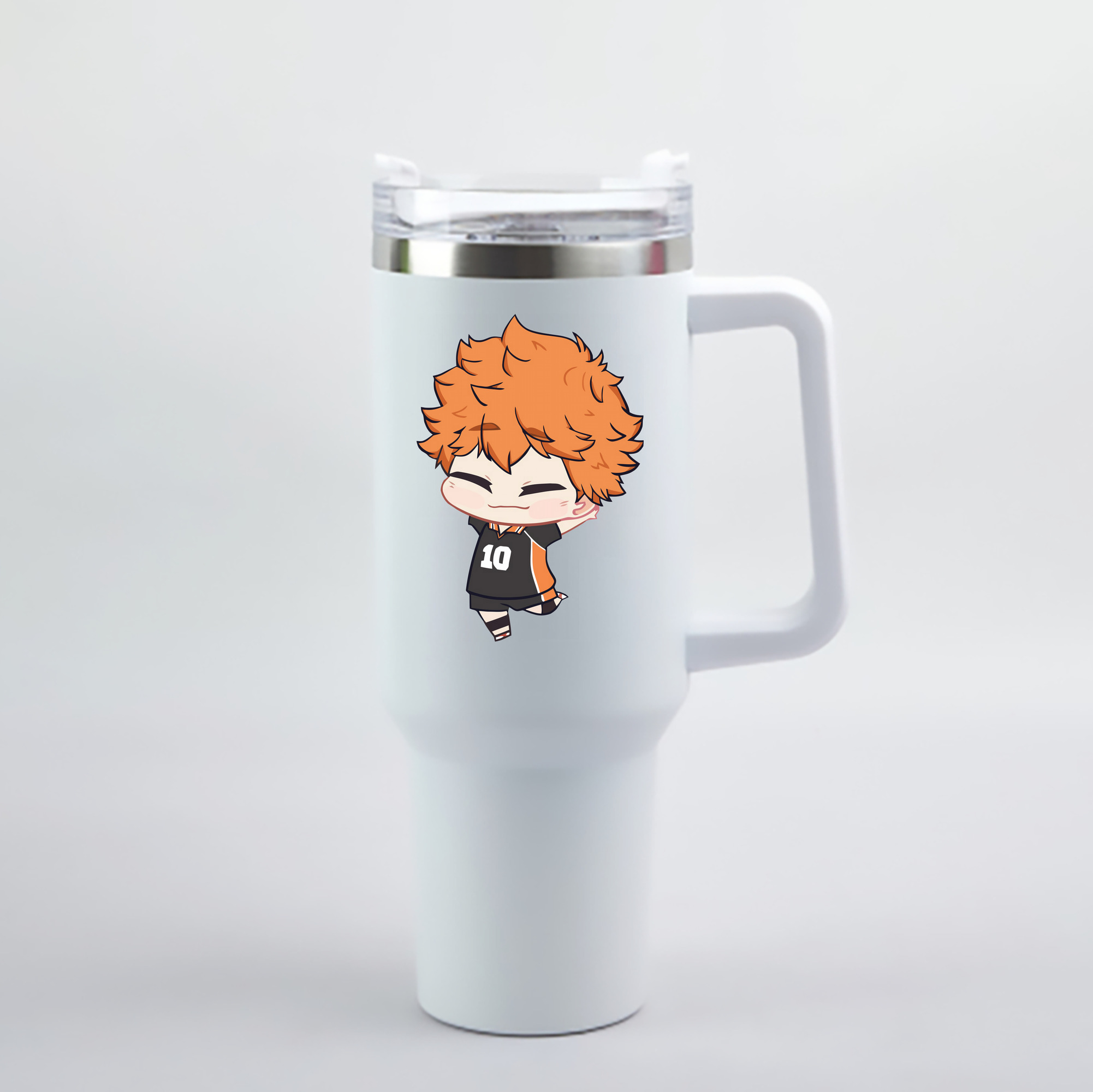 （画像用） ハイキュー!! Haikyu!! 1200mL車用タンブラー - クリスタルステッカー（プラスチックストロー付き）