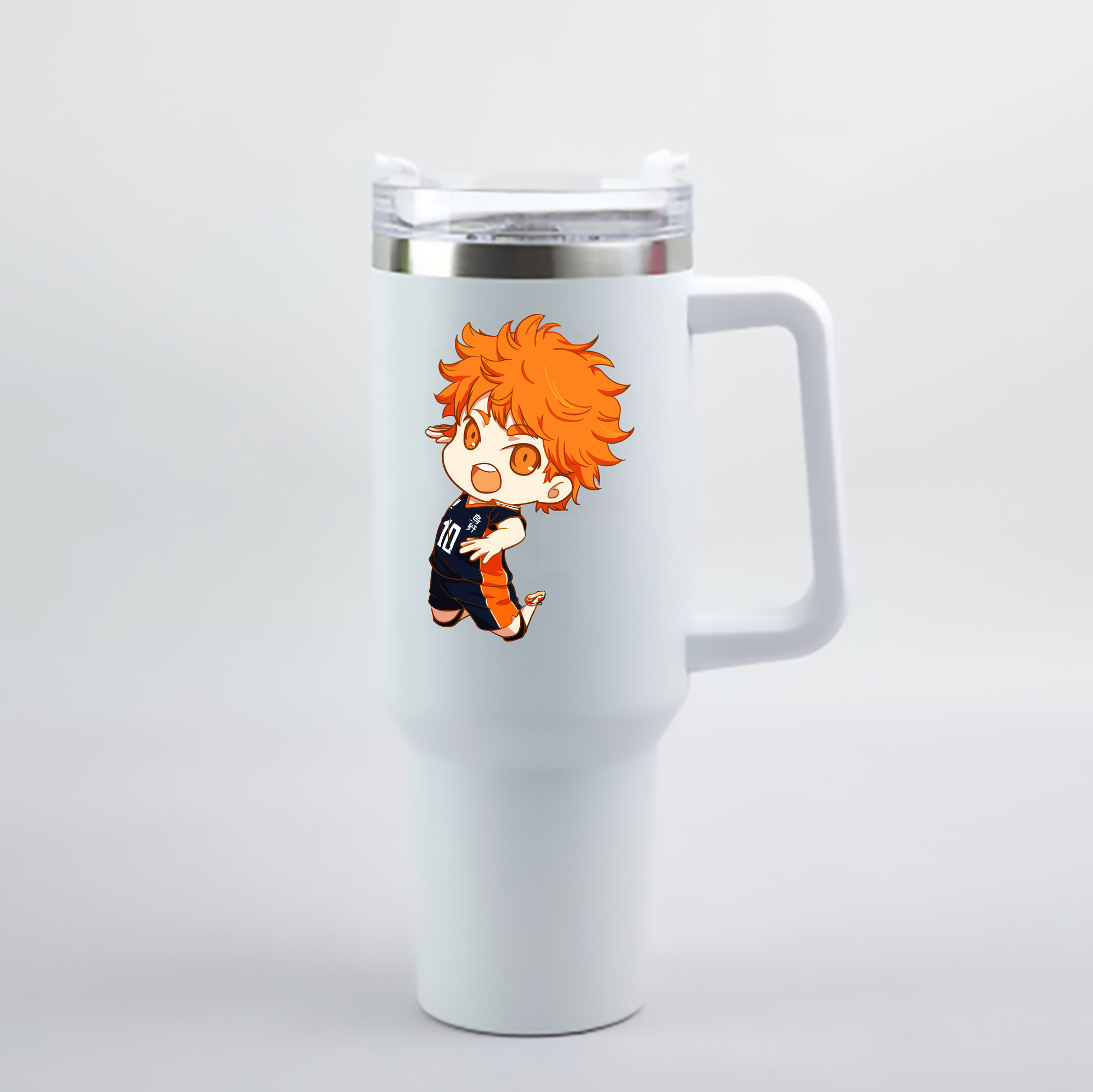 （画像用） ハイキュー!! Haikyu!! 1200mL車用タンブラー - クリスタルステッカー（プラスチックストロー付き）