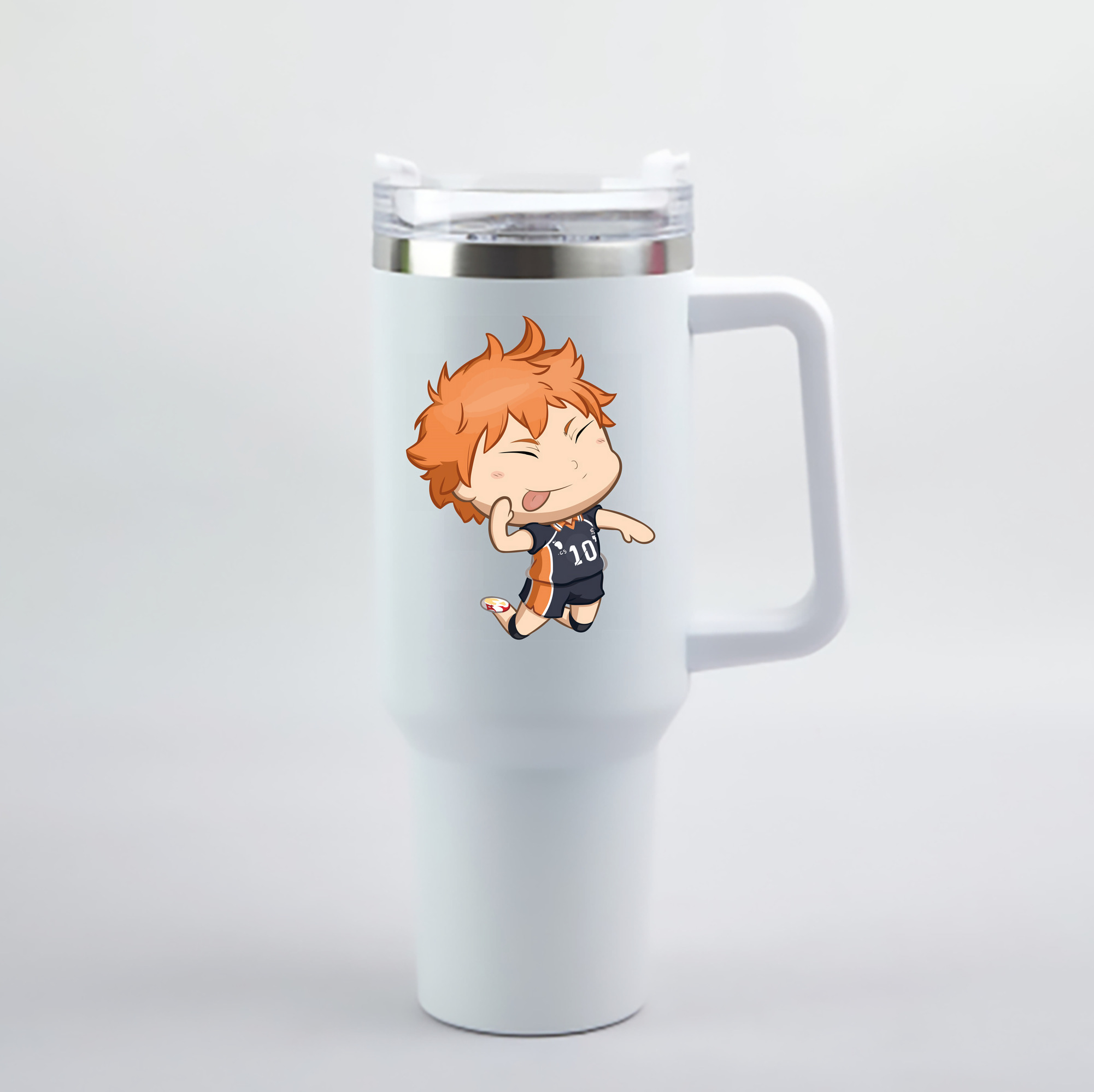 （画像用） ハイキュー!! Haikyu!! 1200mL車用タンブラー - クリスタルステッカー（プラスチックストロー付き）