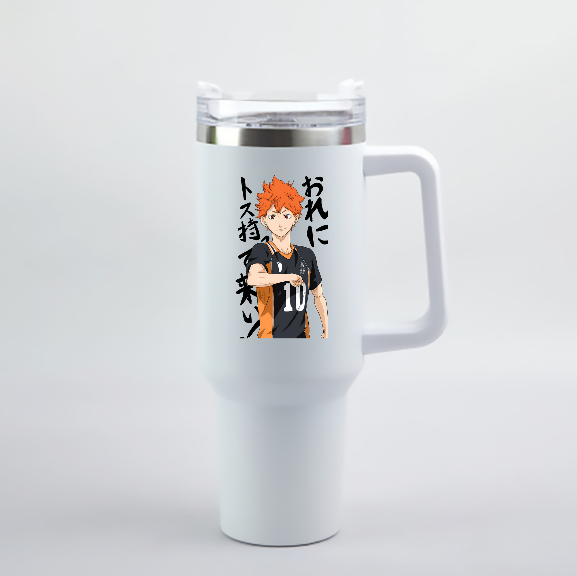 （画像用） ハイキュー!! Haikyu!! 1200mL車用タンブラー - クリスタルステッカー（プラスチックストロー付き）