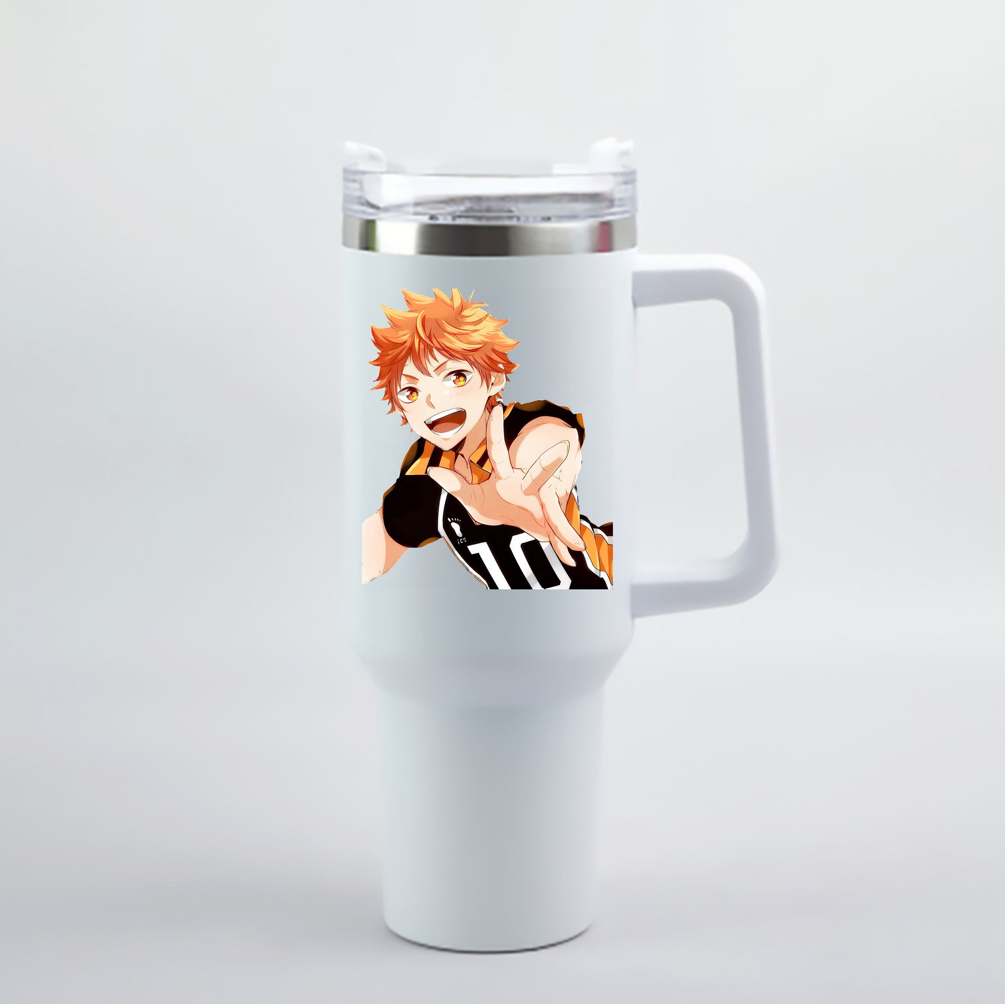 （画像用） ハイキュー!! Haikyu!! 1200mL車用タンブラー - クリスタルステッカー（プラスチックストロー付き）