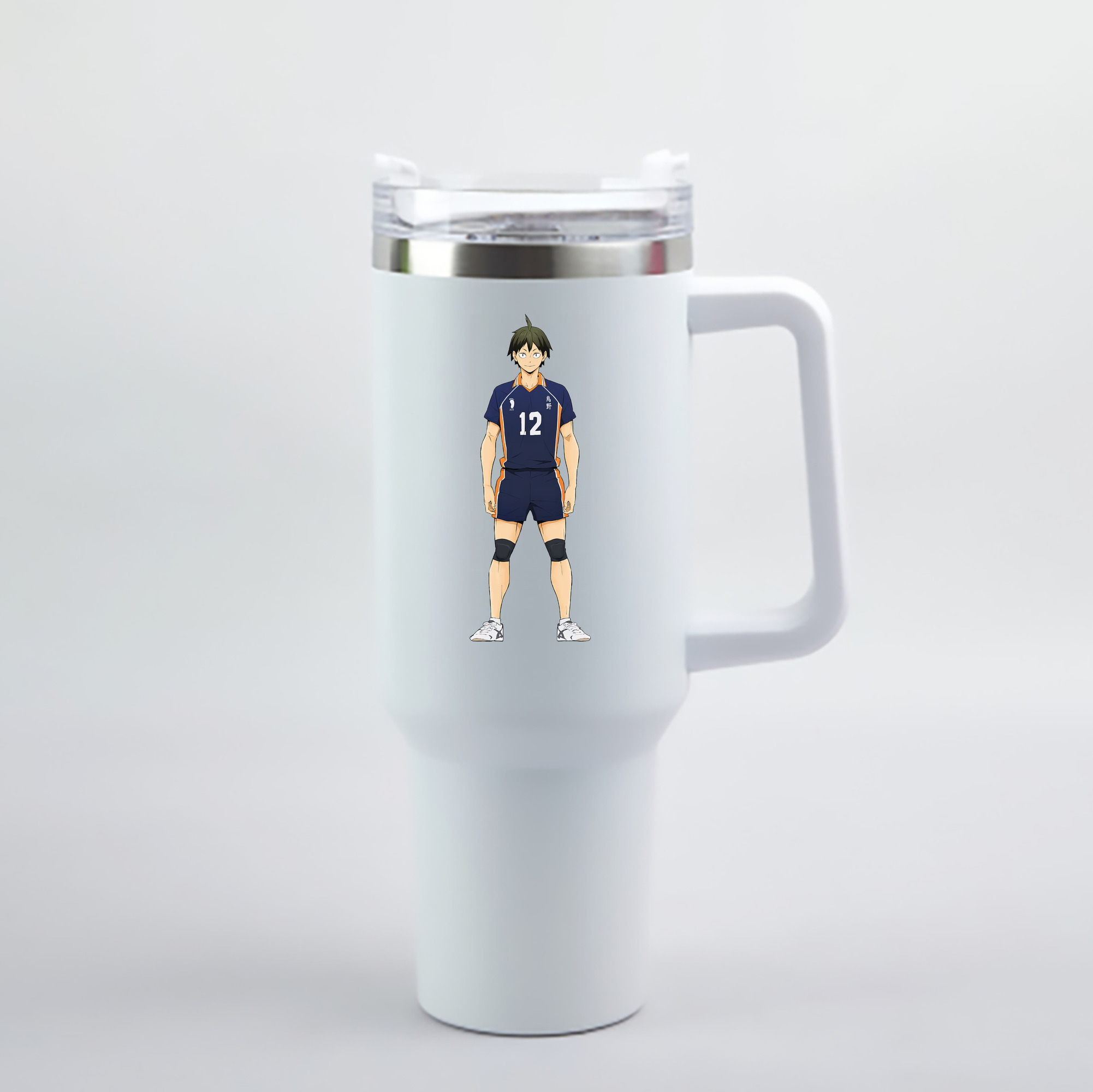 （画像用） ハイキュー!! Haikyu!! 1200mL車用タンブラー - クリスタルステッカー（プラスチックストロー付き）