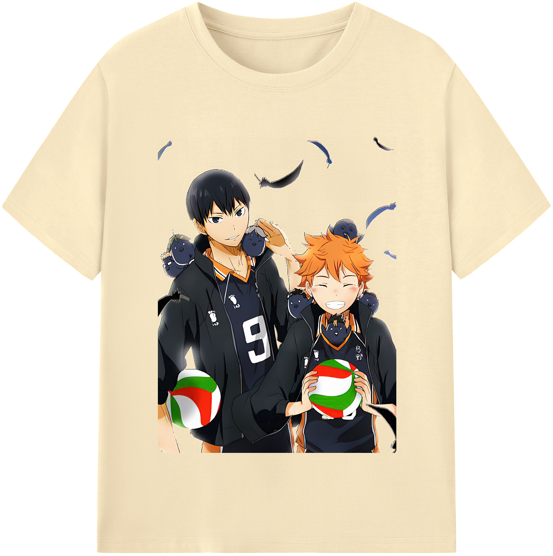 （画像用） ハイキュー!! Haikyu!! 綿100％半袖Tシャツ（フロントプリント）
