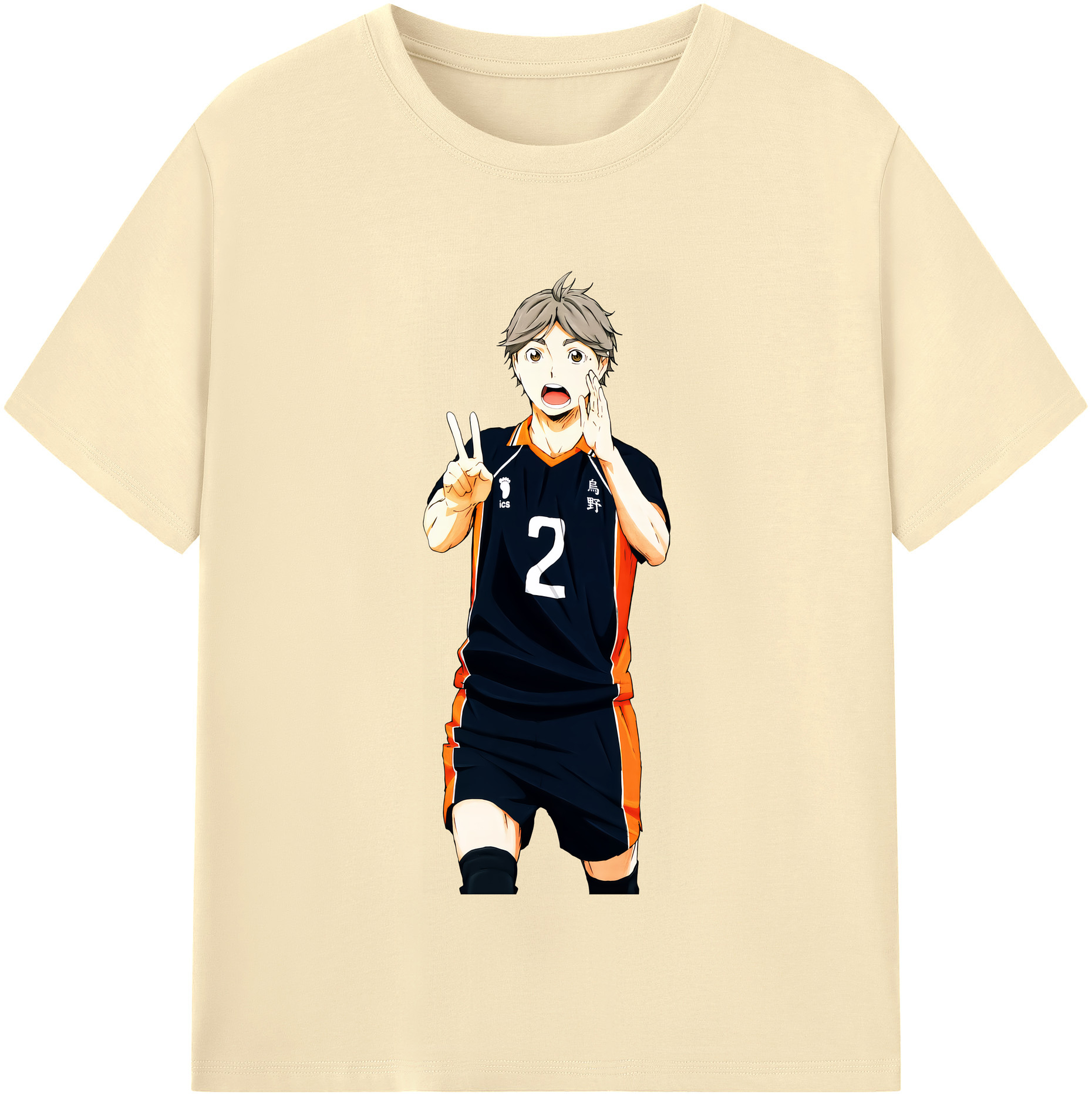 （画像用） ハイキュー!! Haikyu!! 綿100％半袖Tシャツ（フロントプリント）