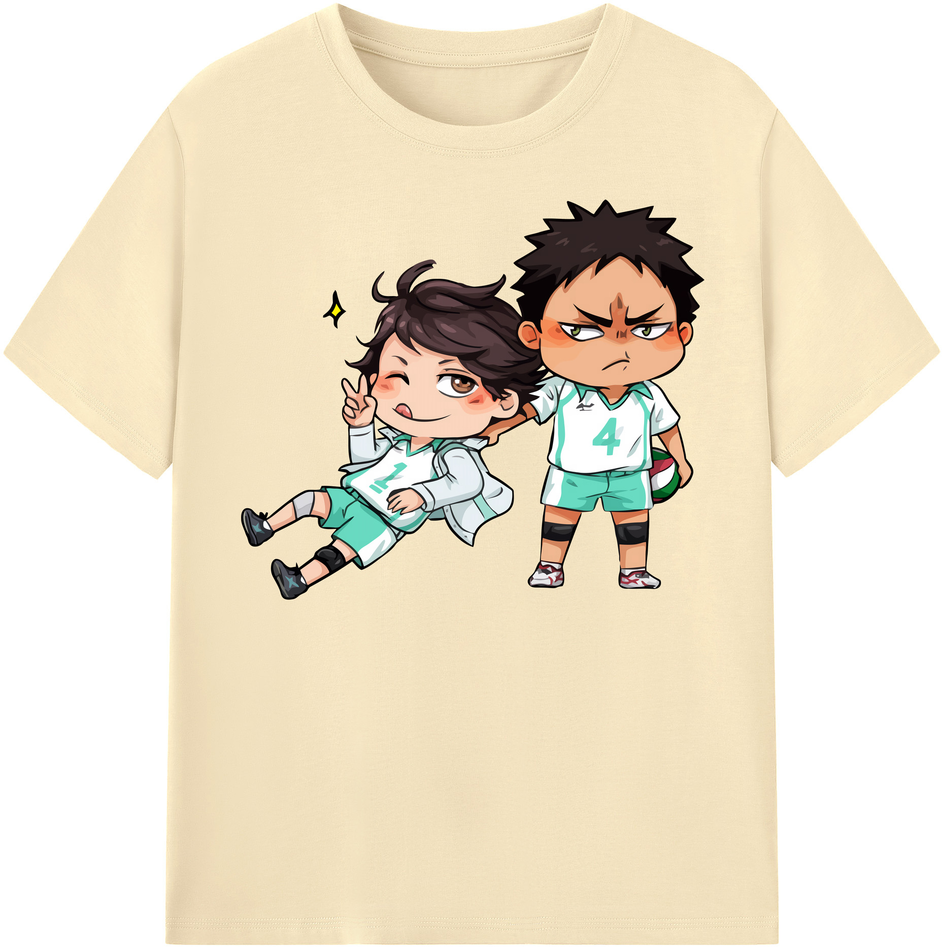 （画像用） ハイキュー!! Haikyu!! 綿100％半袖Tシャツ（フロントプリント）