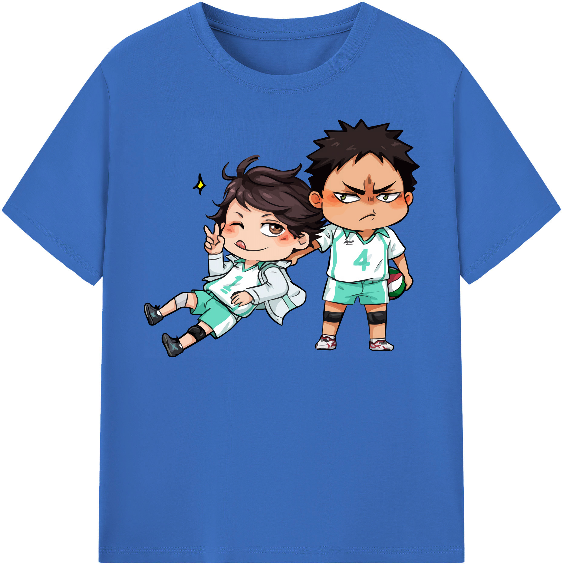 （画像用） ハイキュー!! Haikyu!! 綿100％半袖Tシャツ（フロントプリント）