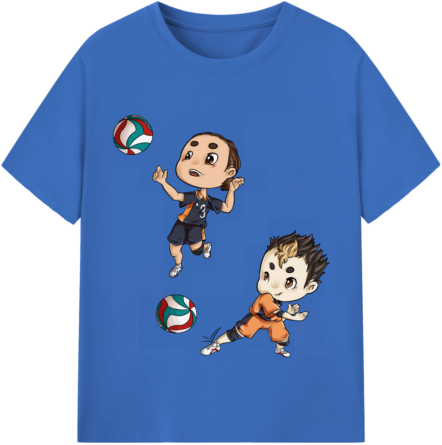 （画像用） ハイキュー!! Haikyu!! 綿100％半袖Tシャツ（フロントプリント）