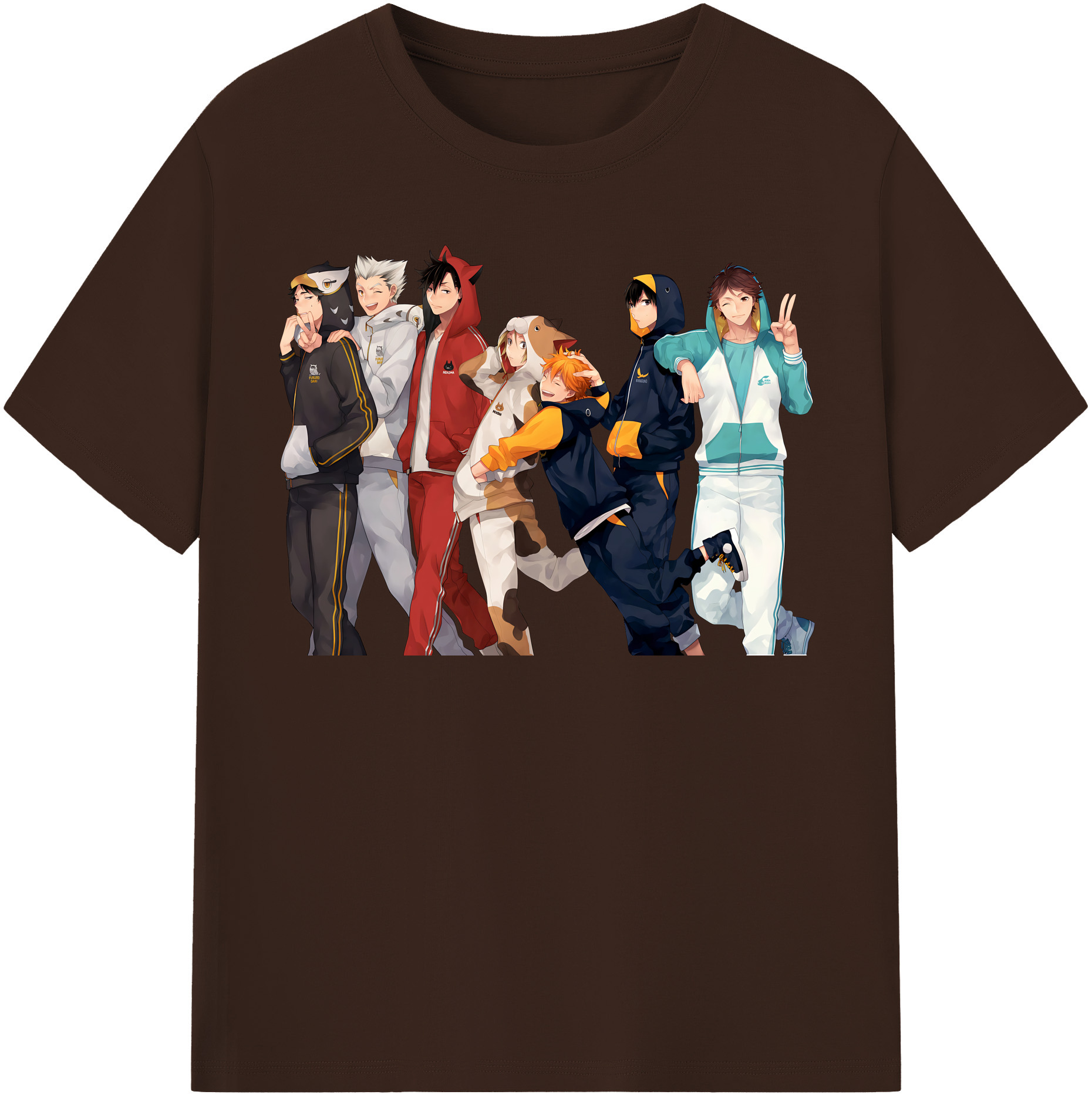（画像用） ハイキュー!! Haikyu!! 綿100％半袖Tシャツ（フロントプリント）