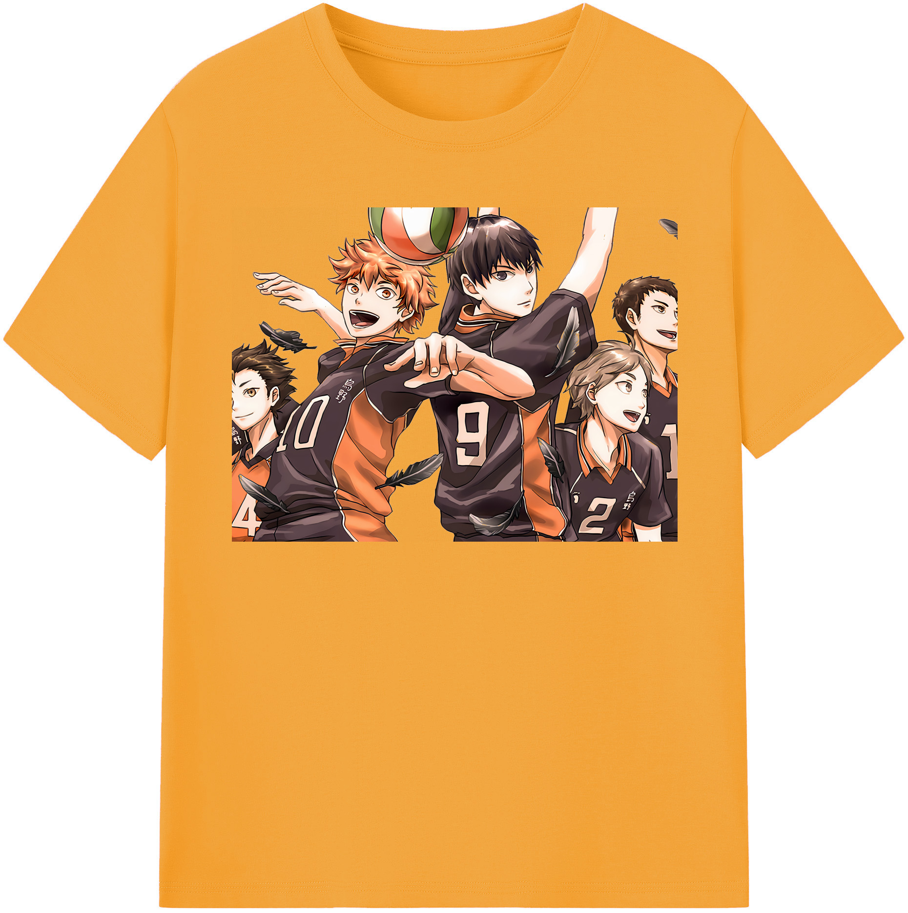 （画像用） ハイキュー!! Haikyu!! 綿100％半袖Tシャツ（フロントプリント）