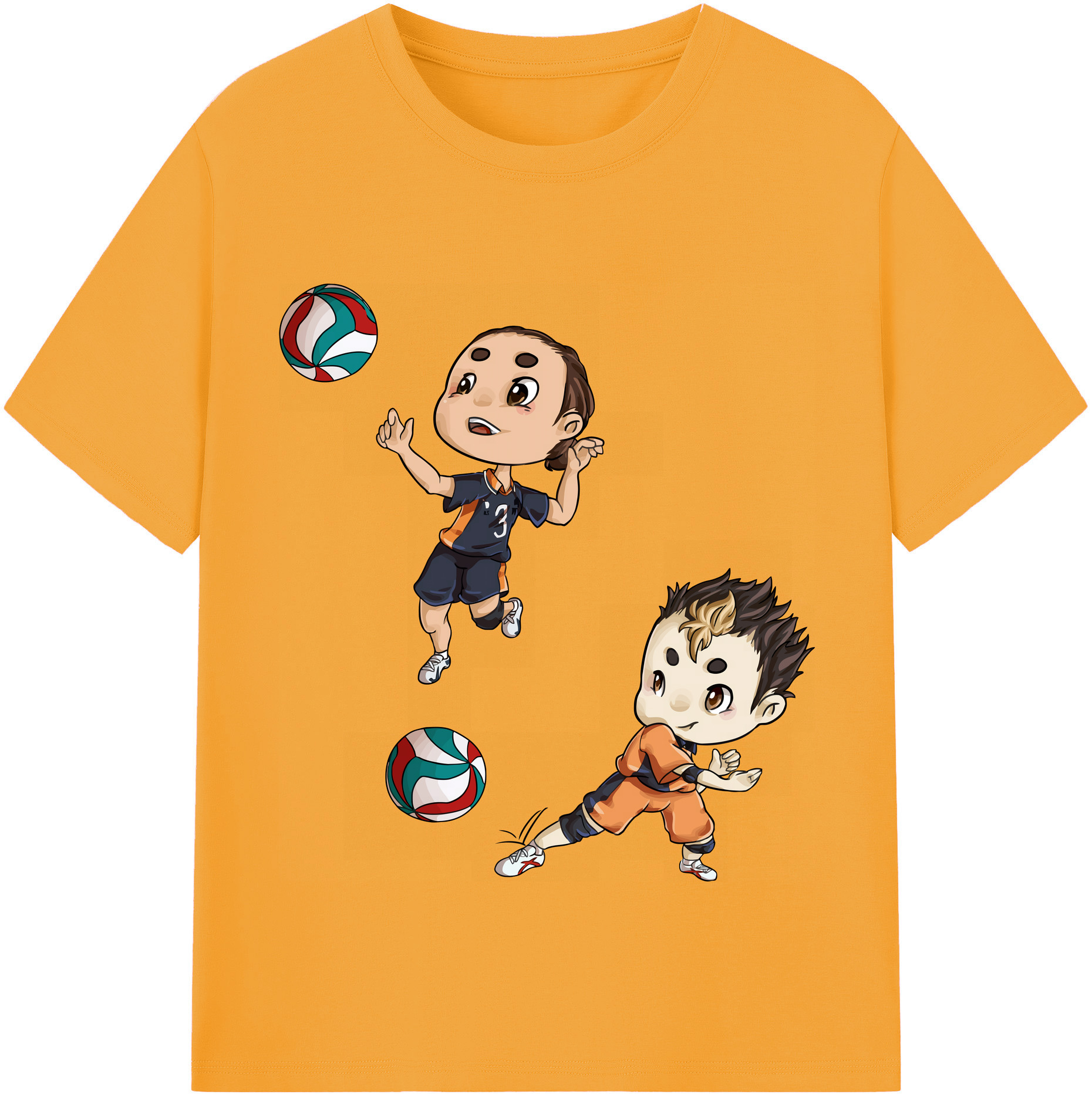 （画像用） ハイキュー!! Haikyu!! 綿100％半袖Tシャツ（フロントプリント）