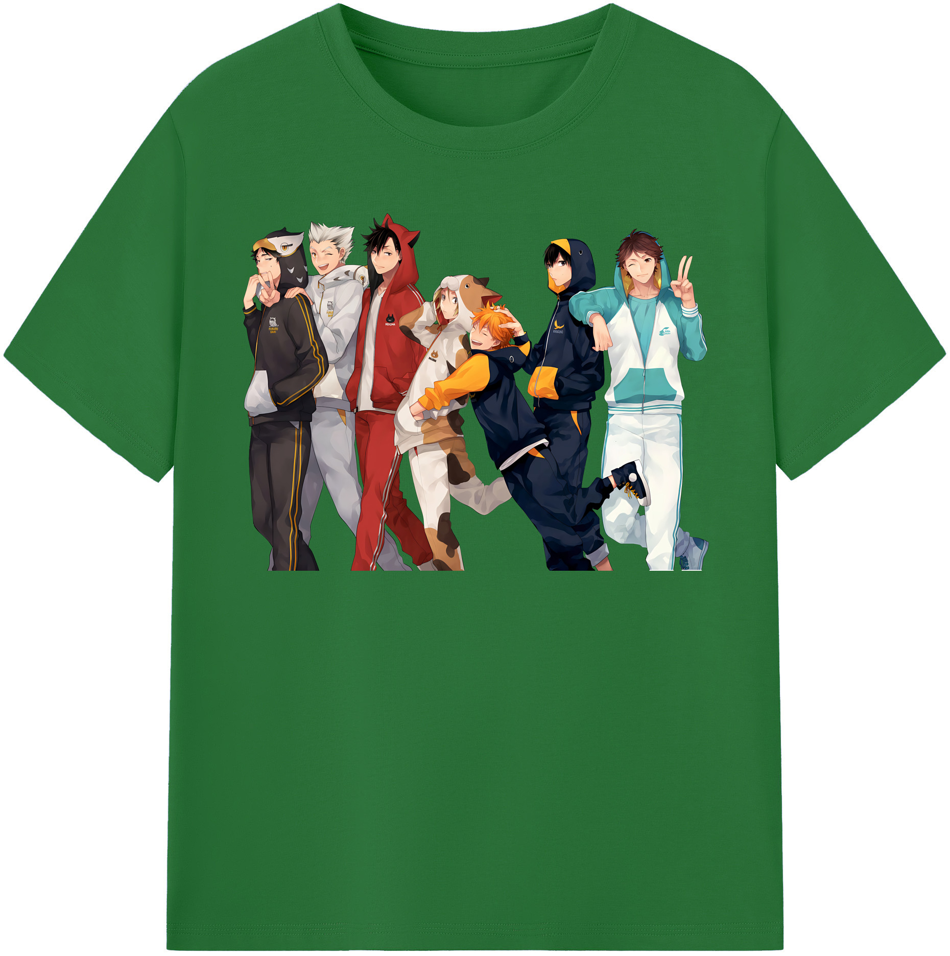 （画像用） ハイキュー!! Haikyu!! 綿100％半袖Tシャツ（フロントプリント）