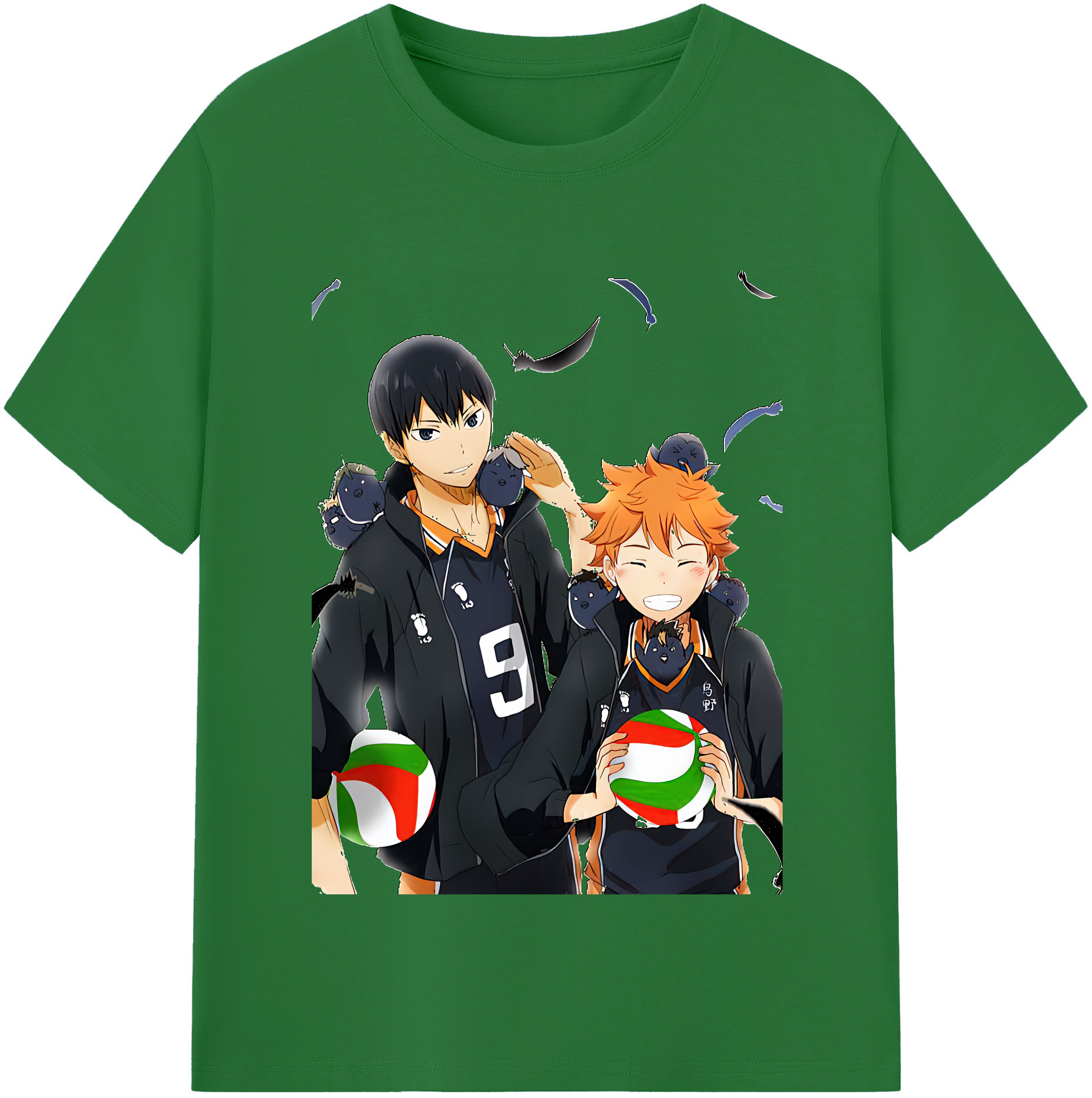 （画像用） ハイキュー!! Haikyu!! 綿100％半袖Tシャツ（フロントプリント）