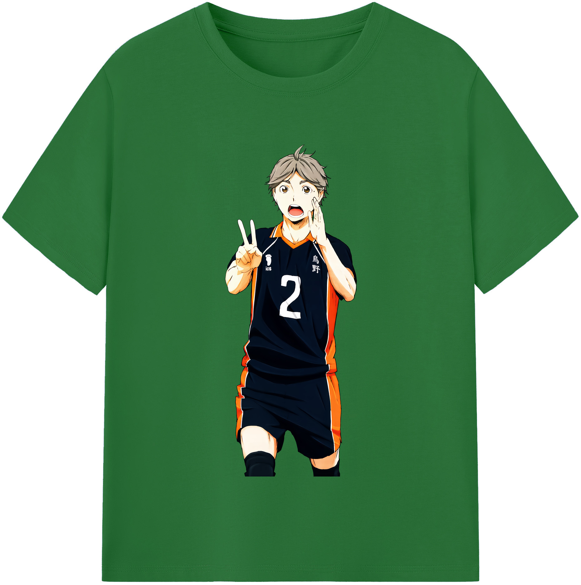 （画像用） ハイキュー!! Haikyu!! 綿100％半袖Tシャツ（フロントプリント）