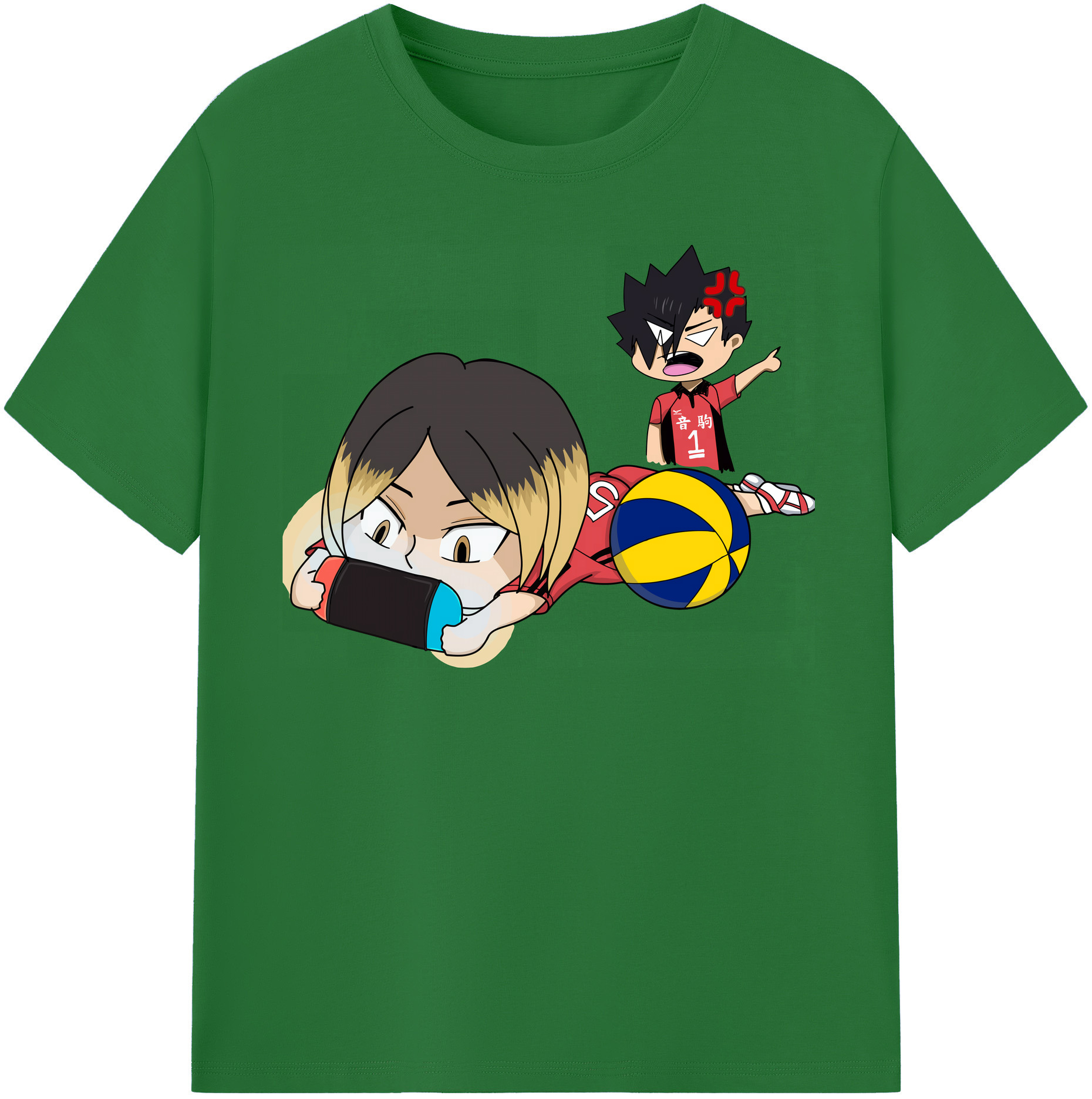 （画像用） ハイキュー!! Haikyu!! 綿100％半袖Tシャツ（フロントプリント）
