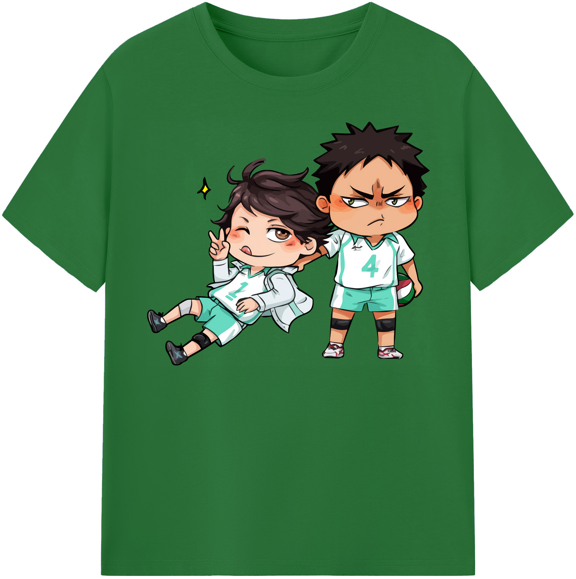 （画像用） ハイキュー!! Haikyu!! 綿100％半袖Tシャツ（フロントプリント）