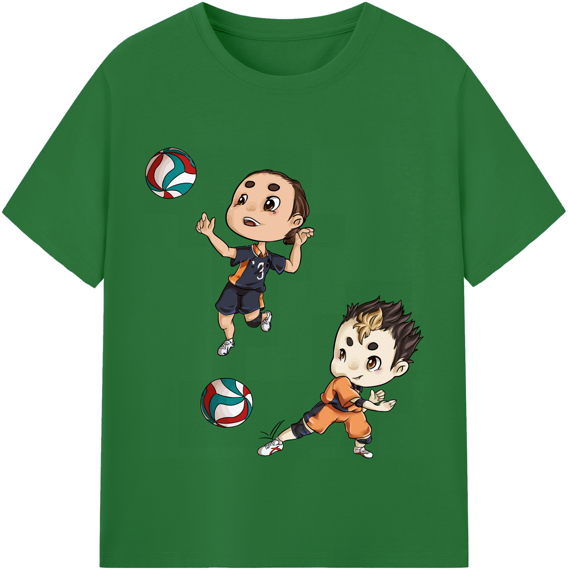（画像用） ハイキュー!! Haikyu!! 綿100％半袖Tシャツ（フロントプリント）