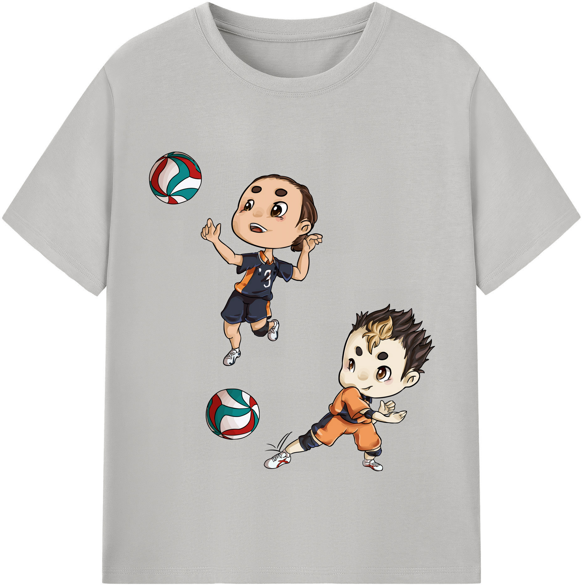 （画像用） ハイキュー!! Haikyu!! 綿100％半袖Tシャツ（フロントプリント）