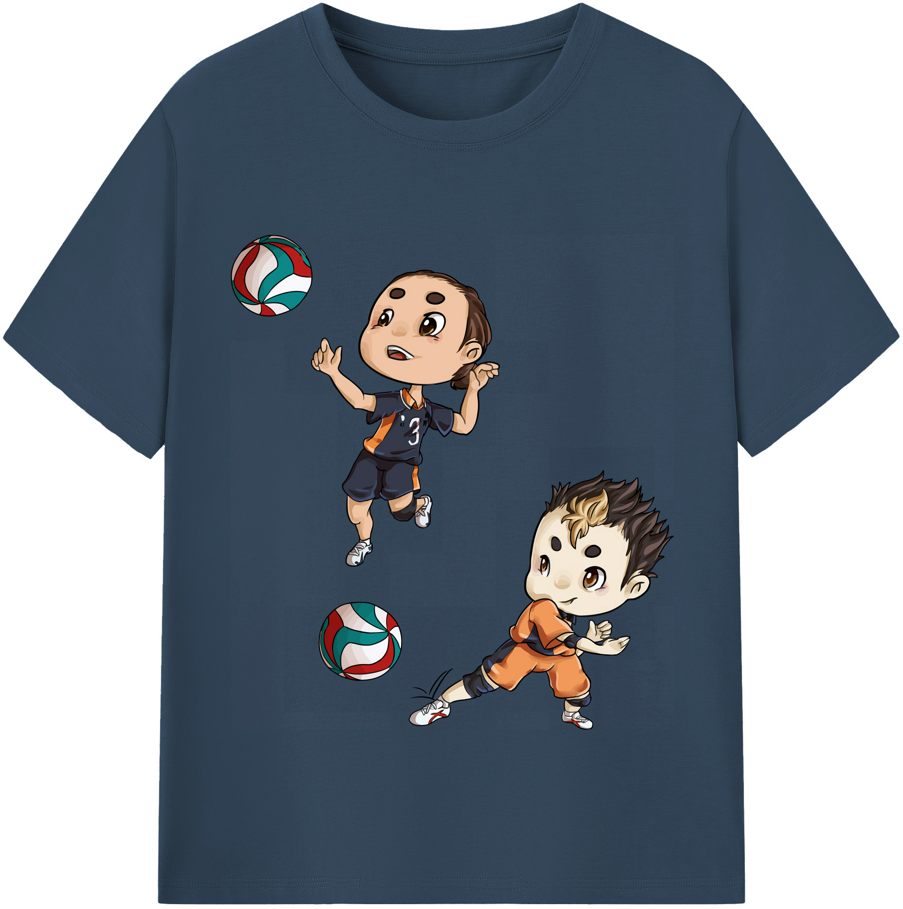 （画像用） ハイキュー!! Haikyu!! 綿100％半袖Tシャツ（フロントプリント）
