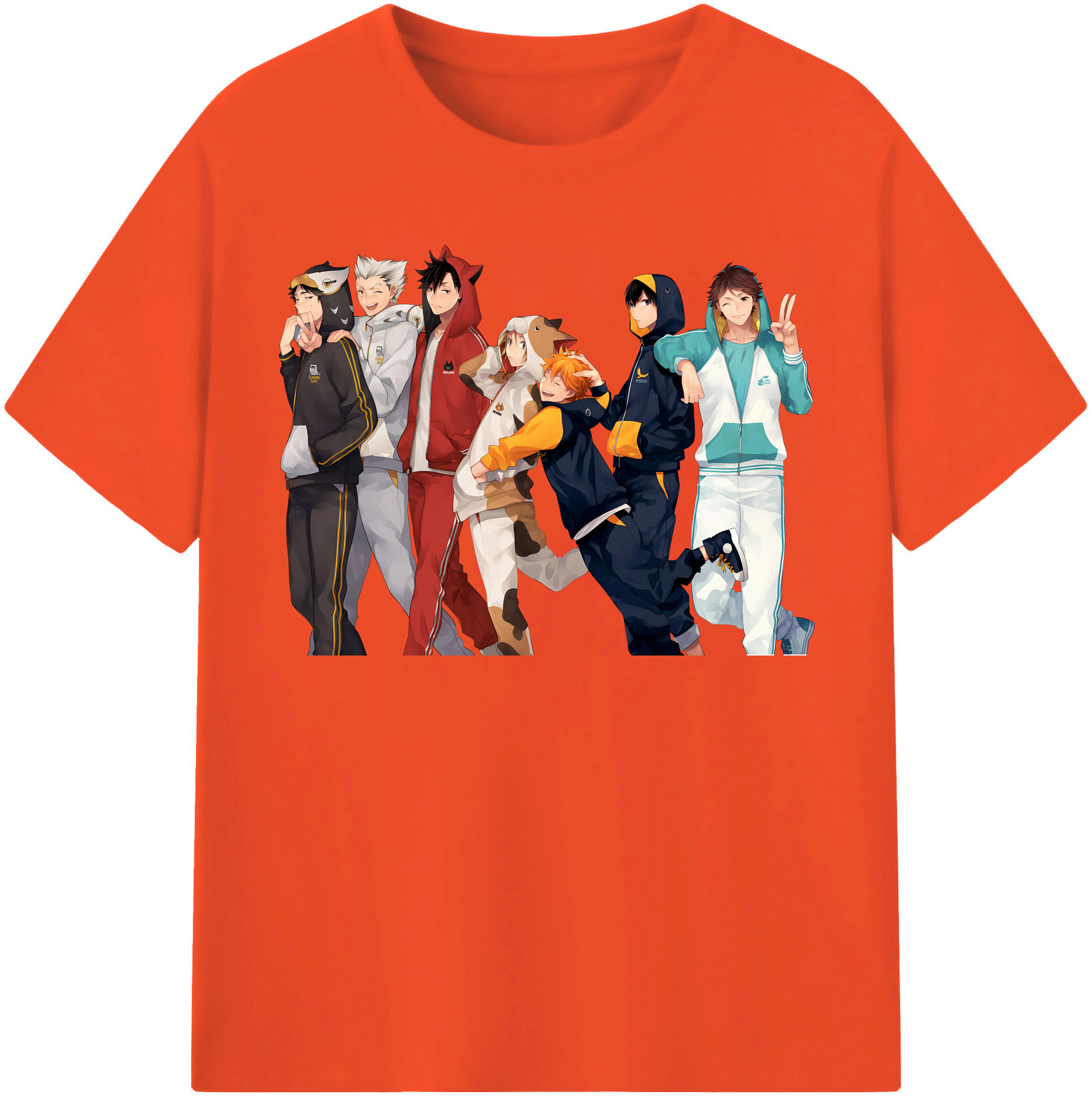 （画像用） ハイキュー!! Haikyu!! 綿100％半袖Tシャツ（フロントプリント）