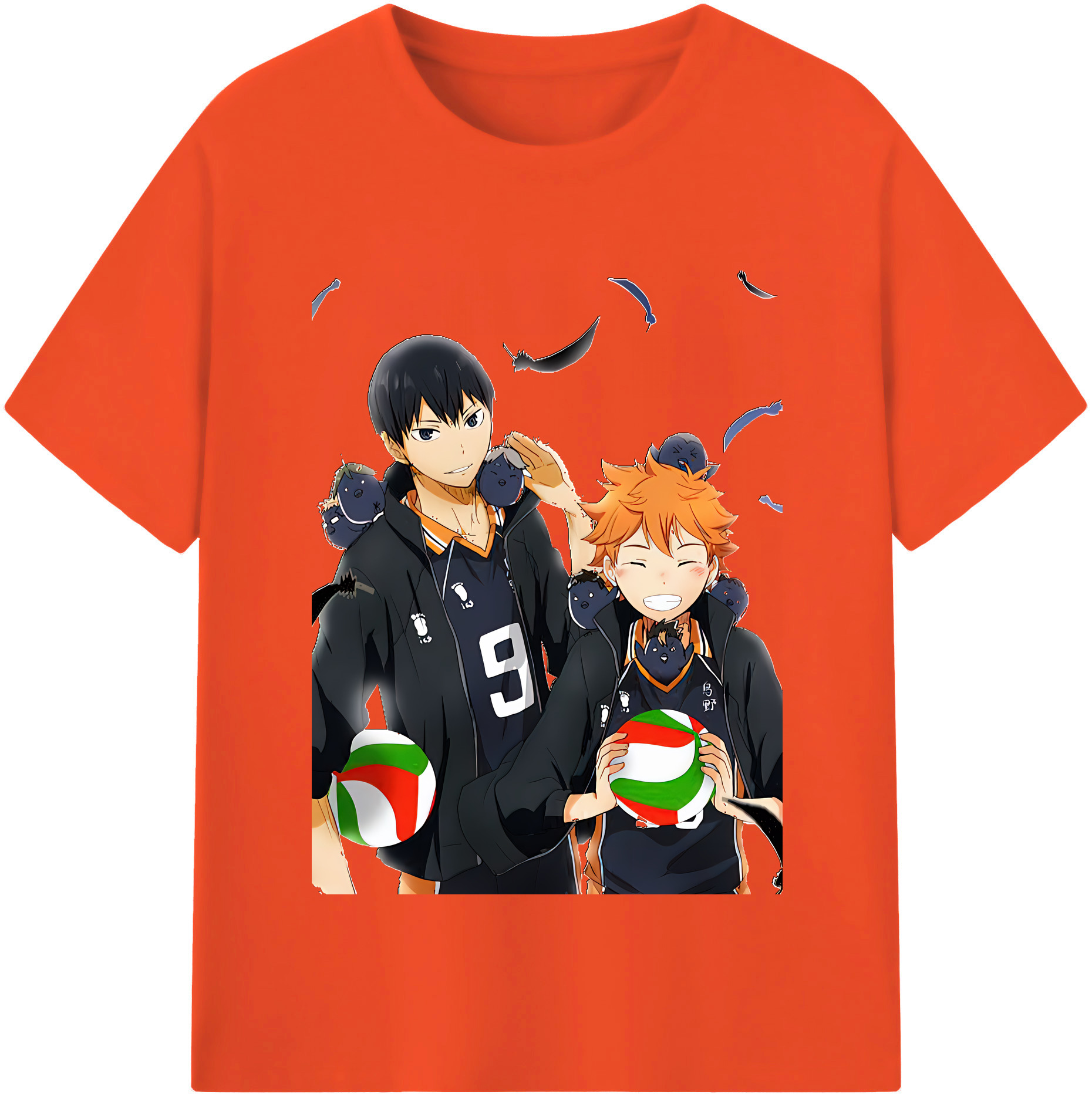 （画像用） ハイキュー!! Haikyu!! 綿100％半袖Tシャツ（フロントプリント）