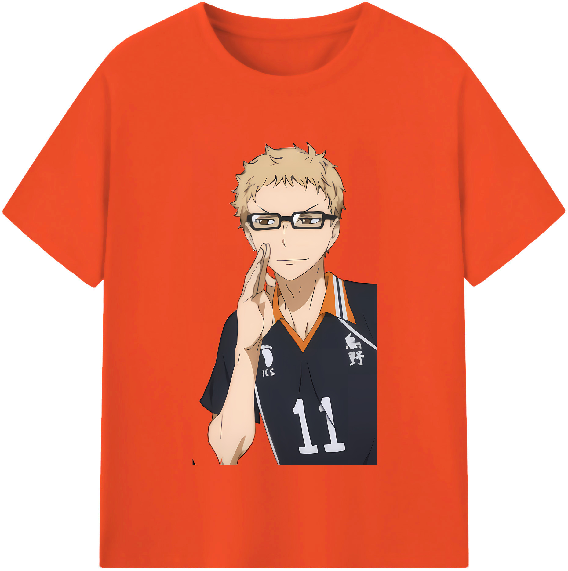 （画像用） ハイキュー!! Haikyu!! 綿100％半袖Tシャツ（フロントプリント）