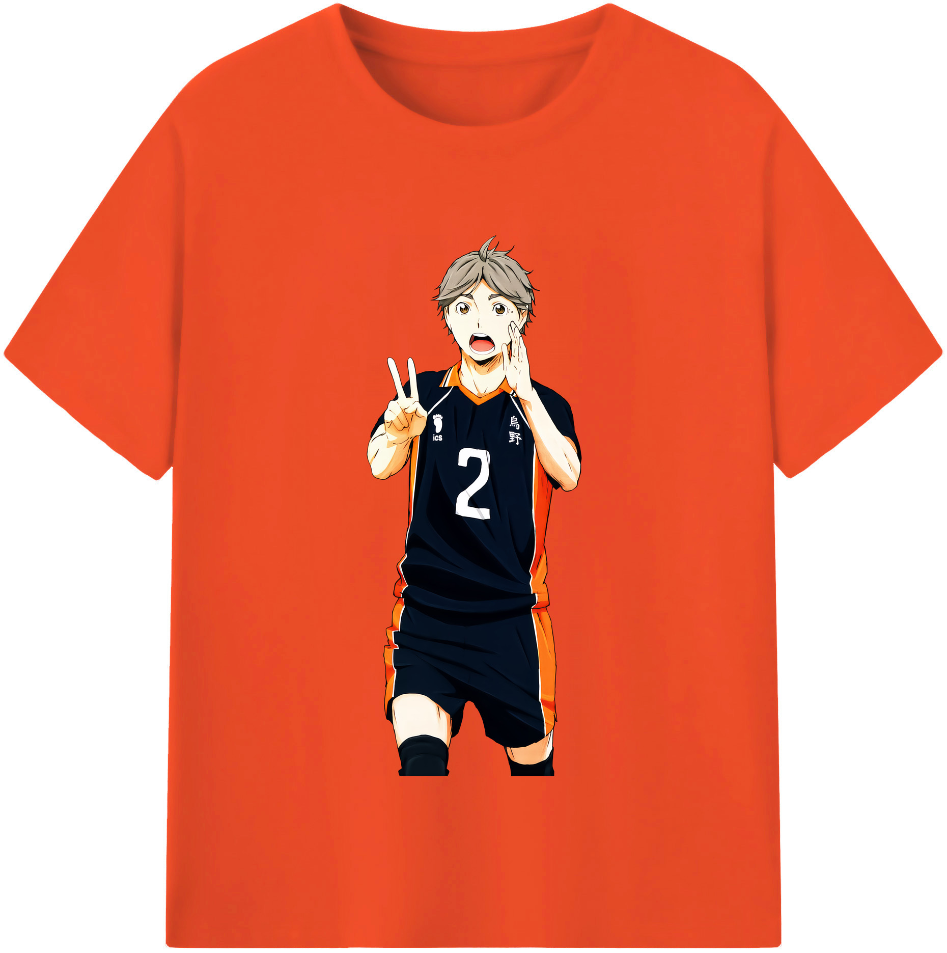 （画像用） ハイキュー!! Haikyu!! 綿100％半袖Tシャツ（フロントプリント）