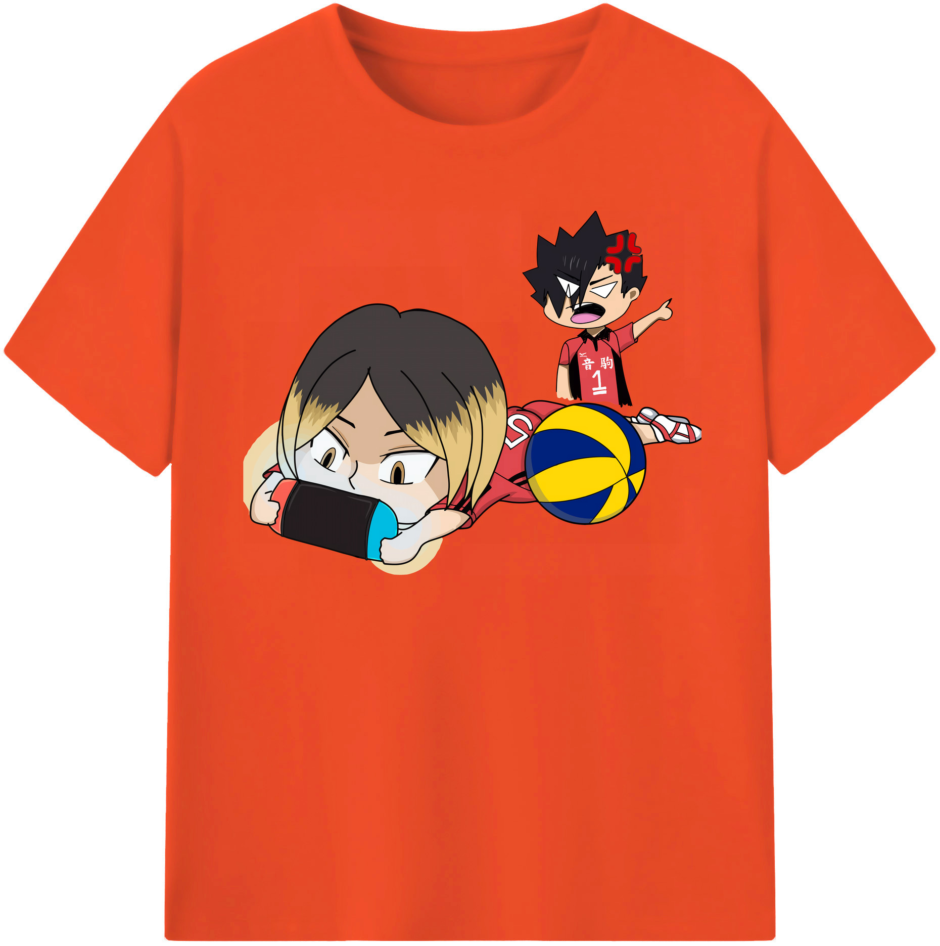 （画像用） ハイキュー!! Haikyu!! 綿100％半袖Tシャツ（フロントプリント）