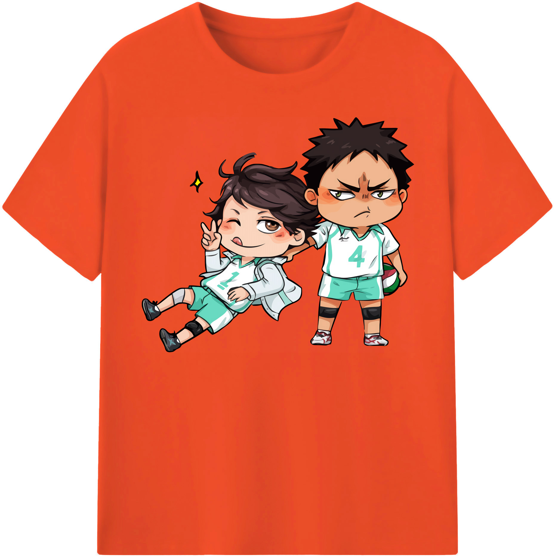 （画像用） ハイキュー!! Haikyu!! 綿100％半袖Tシャツ（フロントプリント）