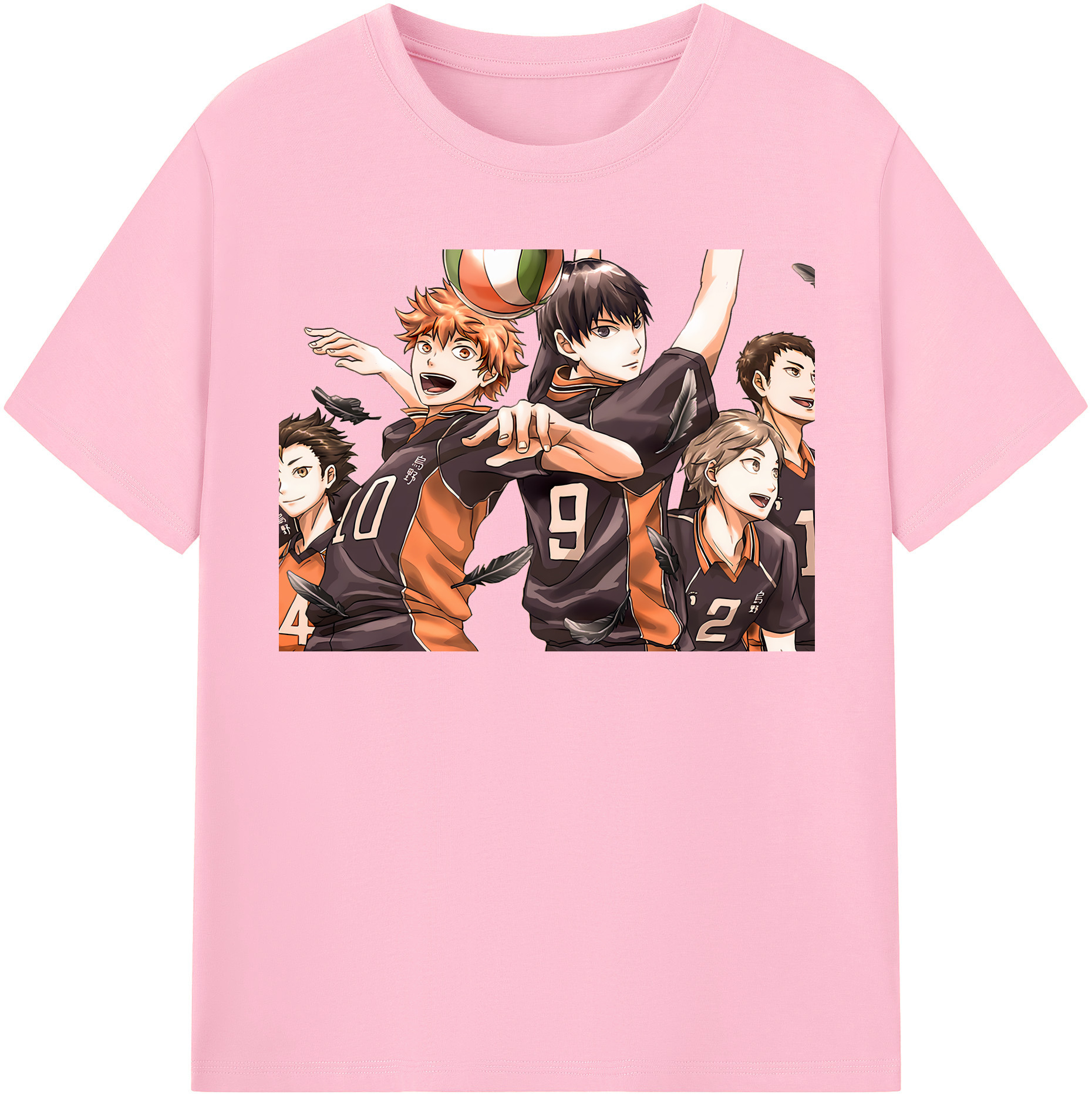 （画像用） ハイキュー!! Haikyu!! 綿100％半袖Tシャツ（フロントプリント）