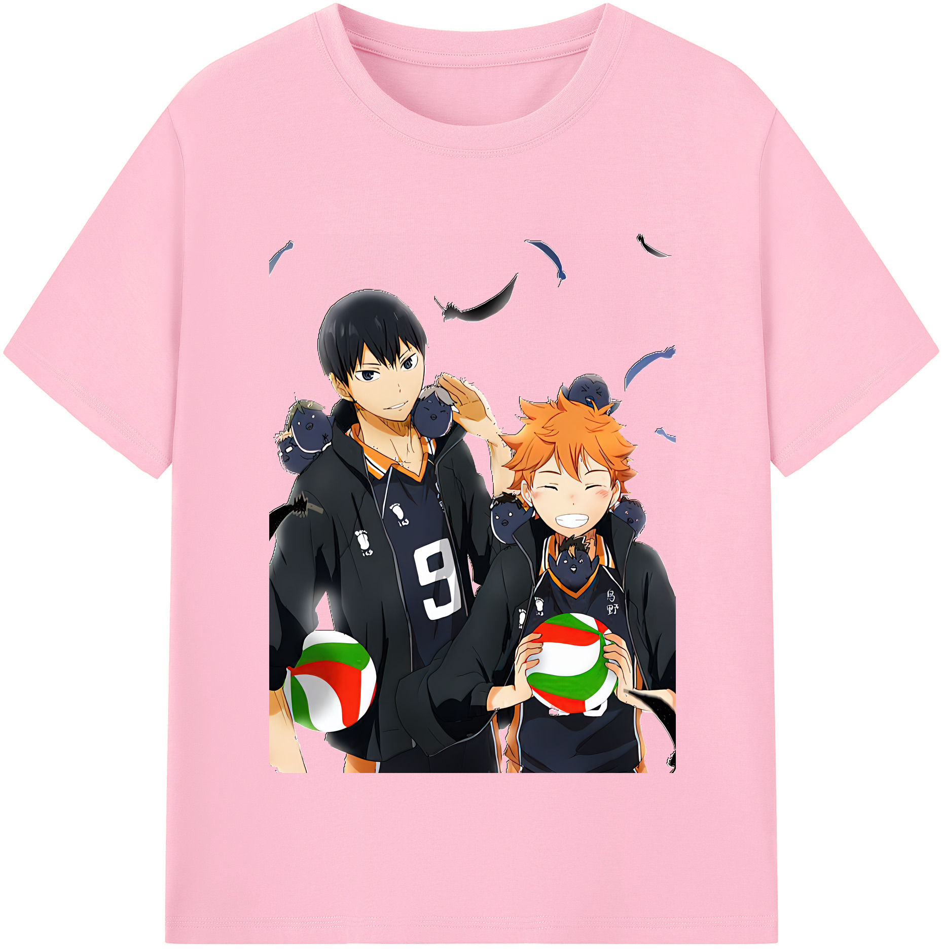 （画像用） ハイキュー!! Haikyu!! 綿100％半袖Tシャツ（フロントプリント）