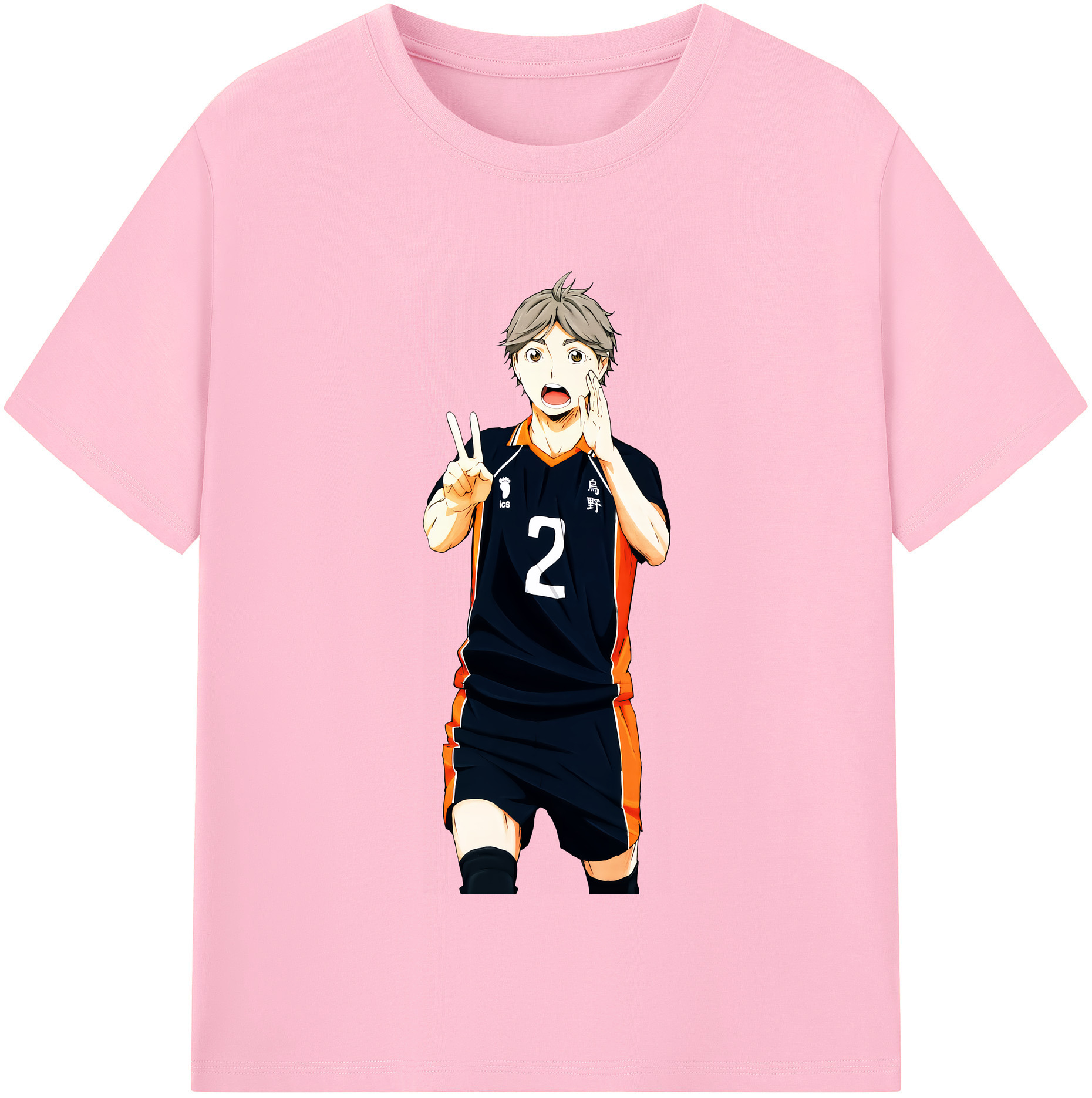 （画像用） ハイキュー!! Haikyu!! 綿100％半袖Tシャツ（フロントプリント）