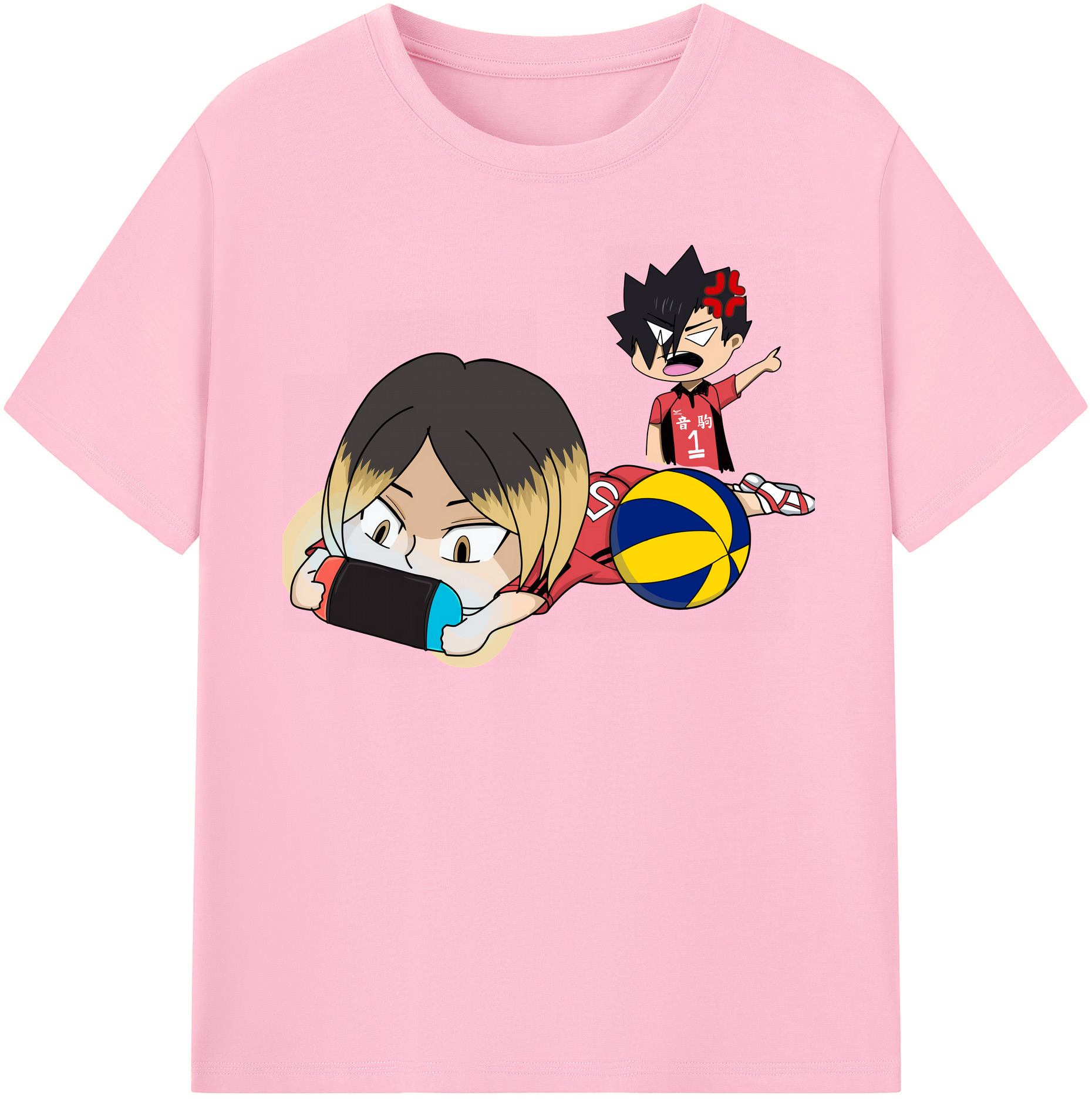 （画像用） ハイキュー!! Haikyu!! 綿100％半袖Tシャツ（フロントプリント）