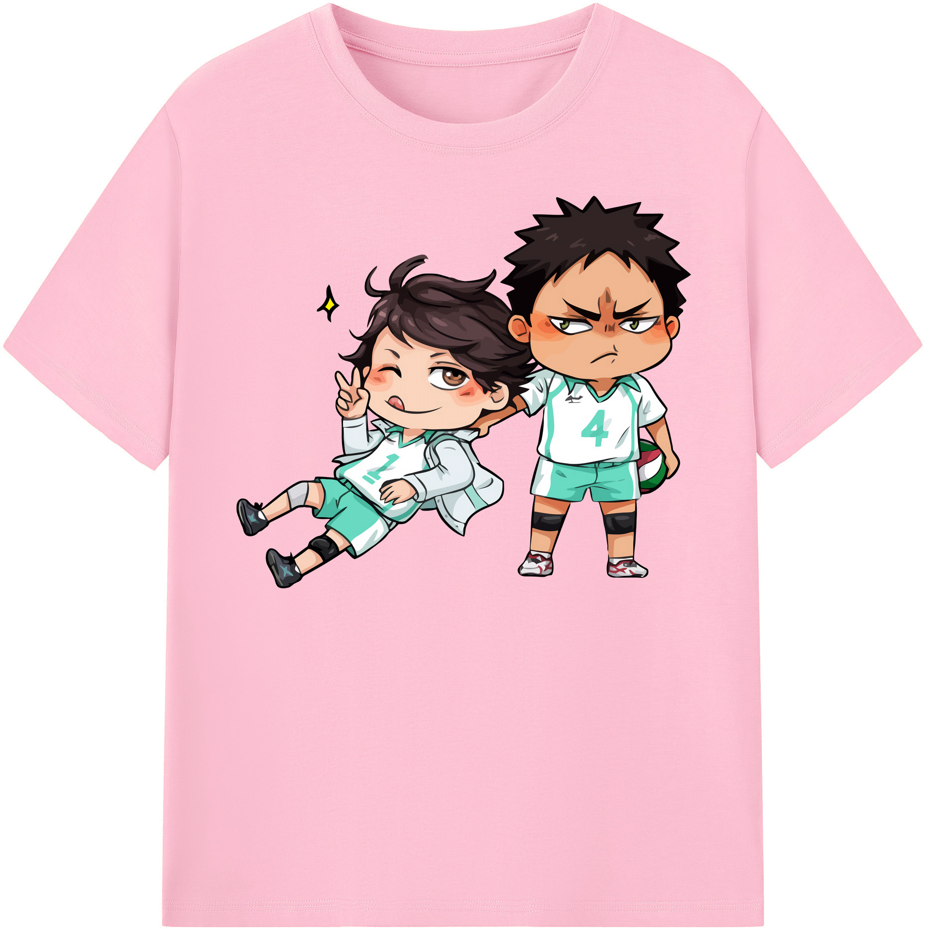 （画像用） ハイキュー!! Haikyu!! 綿100％半袖Tシャツ（フロントプリント）