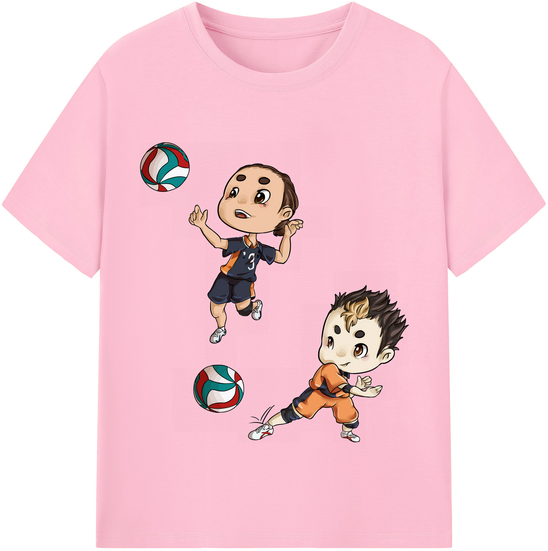 （画像用） ハイキュー!! Haikyu!! 綿100％半袖Tシャツ（フロントプリント）