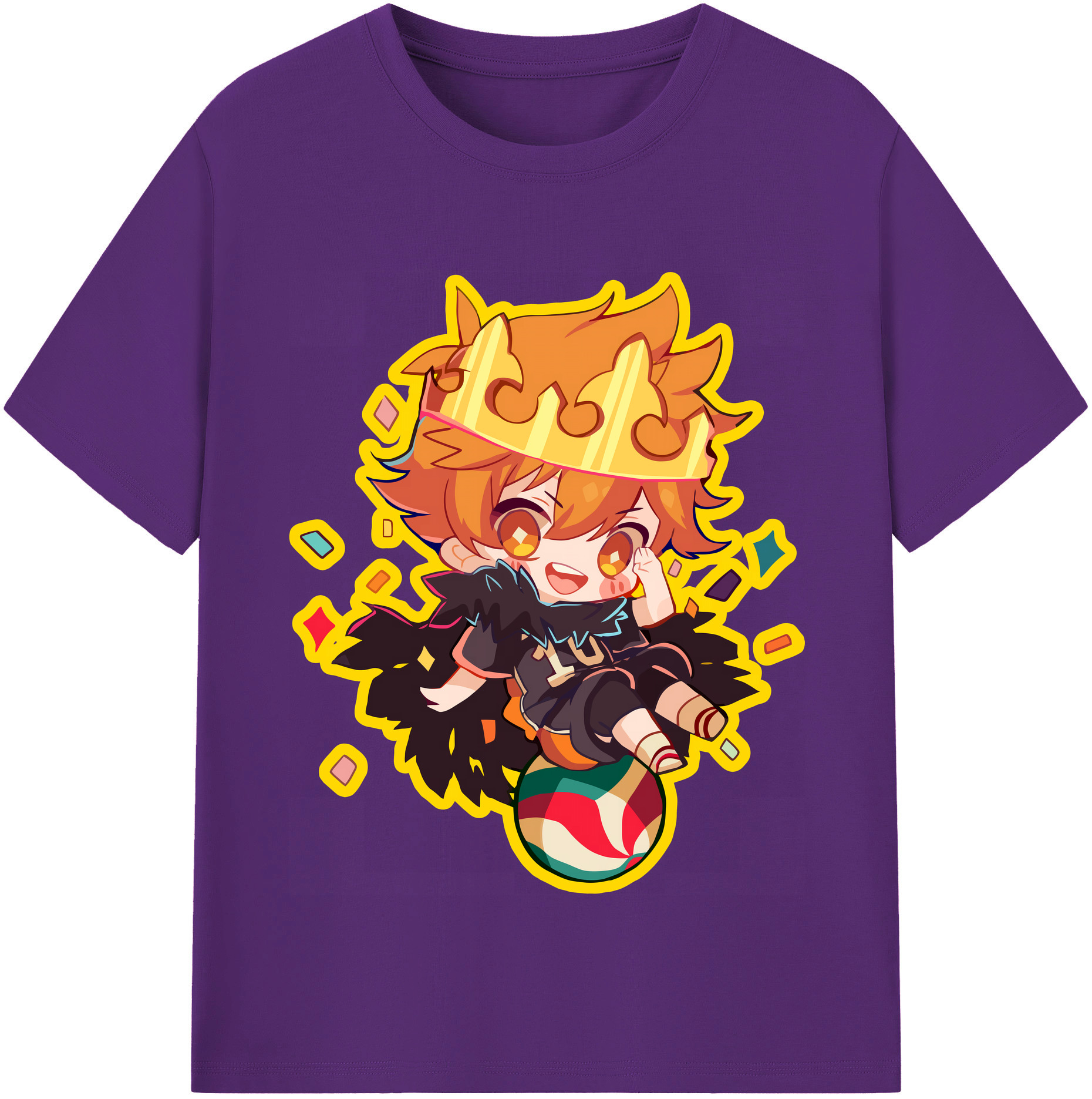 （画像用） ハイキュー!! Haikyu!! 綿100％半袖Tシャツ（フロントプリント）