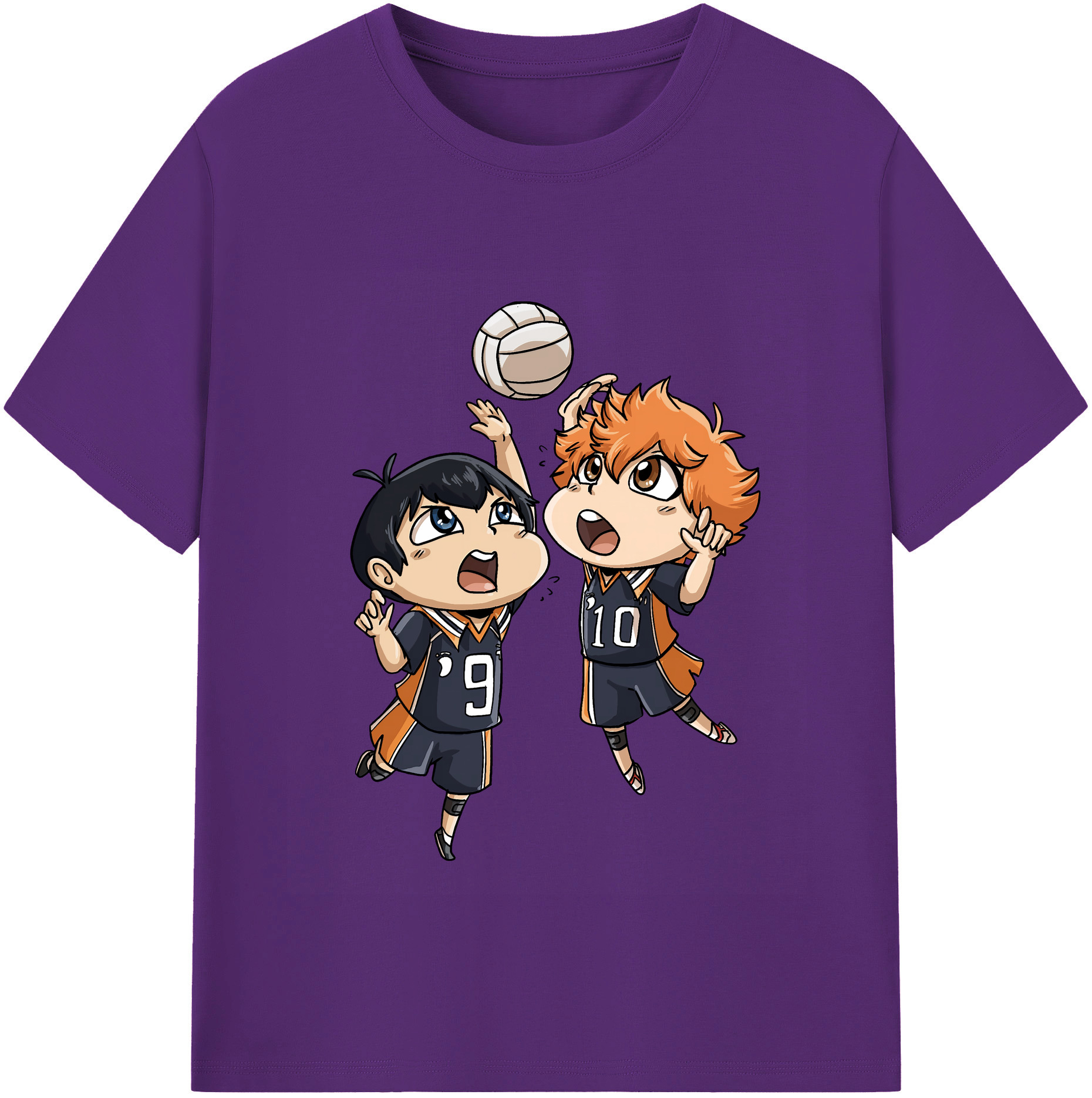 （画像用） ハイキュー!! Haikyu!! 綿100％半袖Tシャツ（フロントプリント）