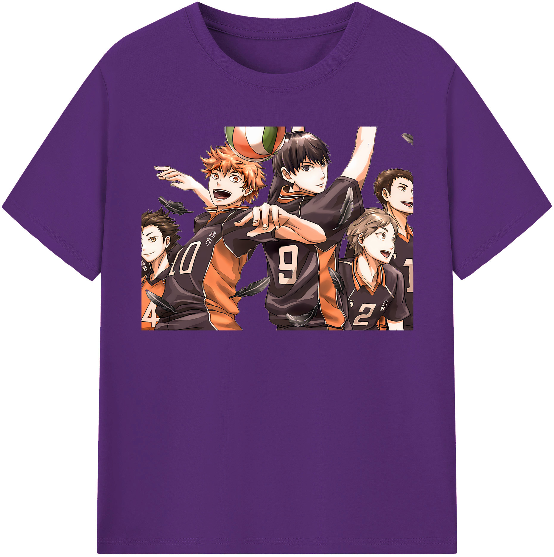 （画像用） ハイキュー!! Haikyu!! 綿100％半袖Tシャツ（フロントプリント）