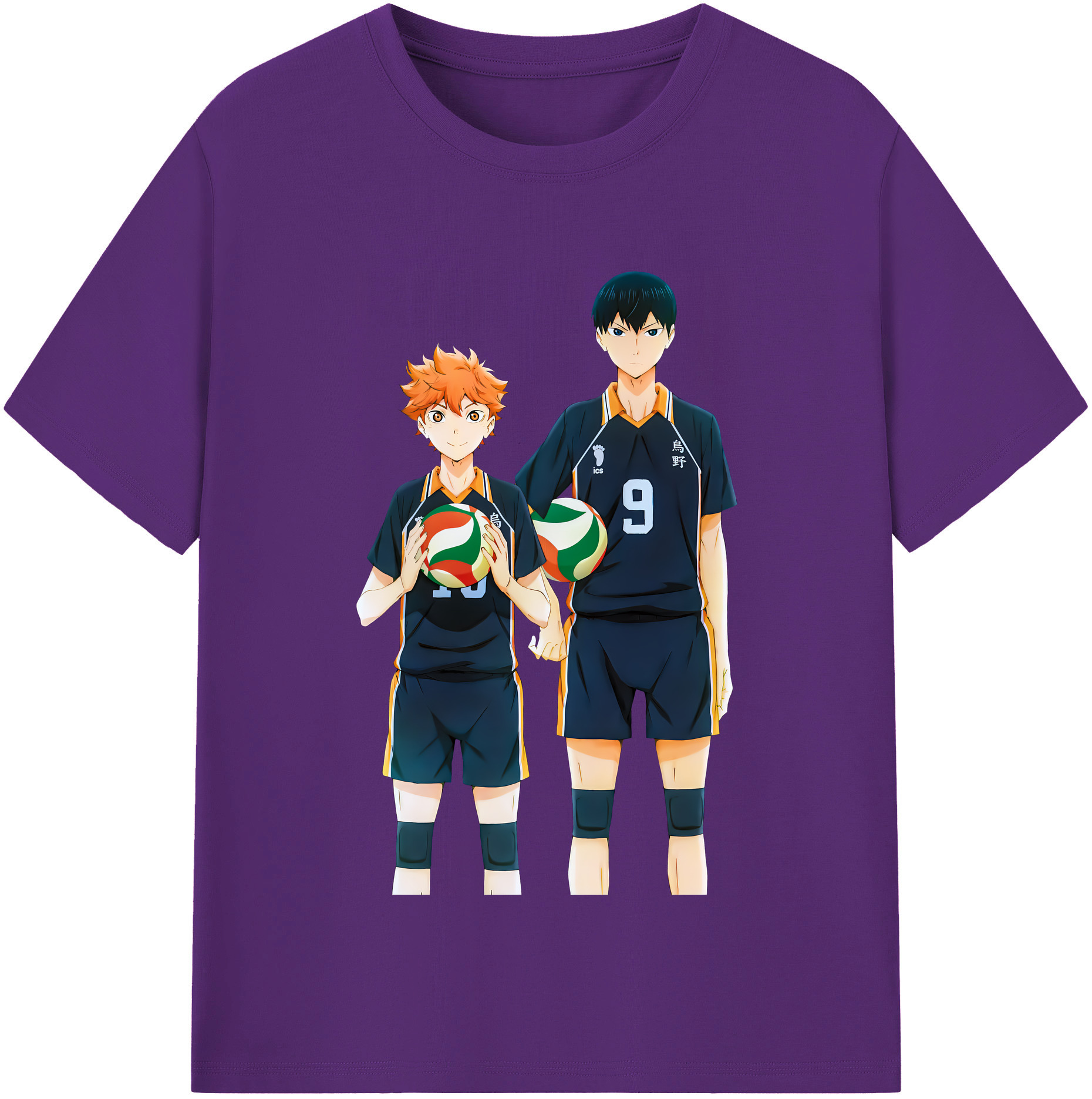 （画像用） ハイキュー!! Haikyu!! 綿100％半袖Tシャツ（フロントプリント）