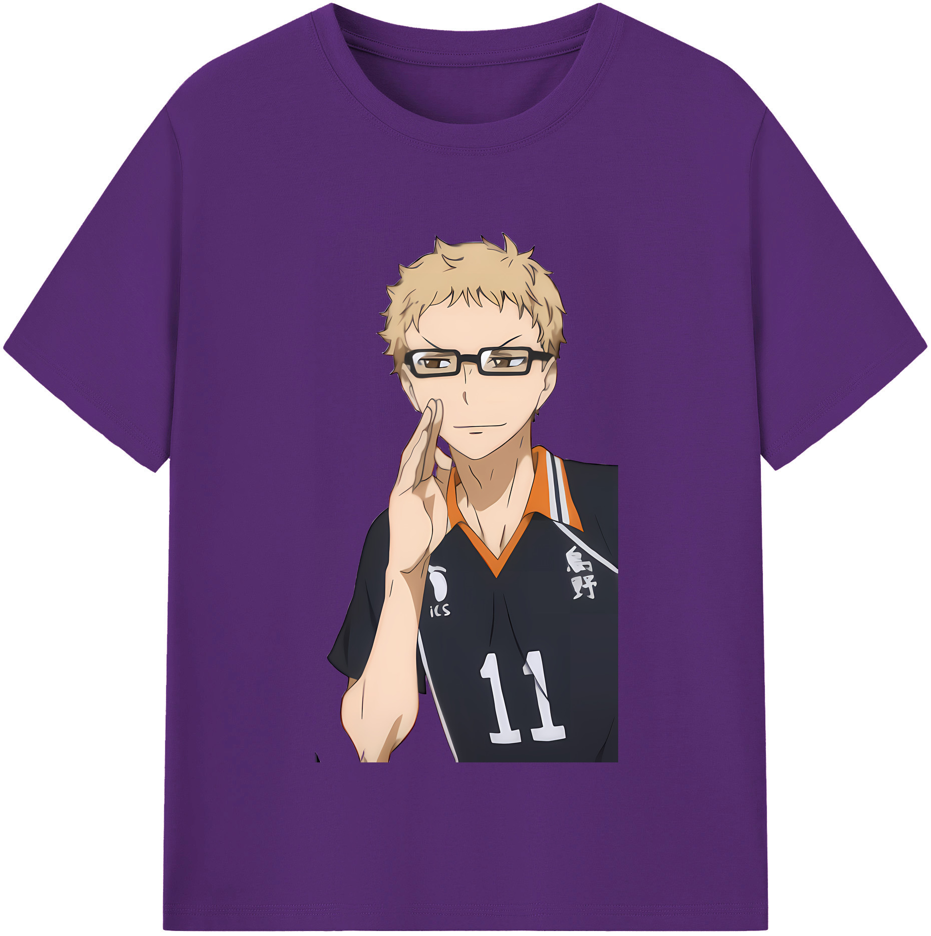 （画像用） ハイキュー!! Haikyu!! 綿100％半袖Tシャツ（フロントプリント）