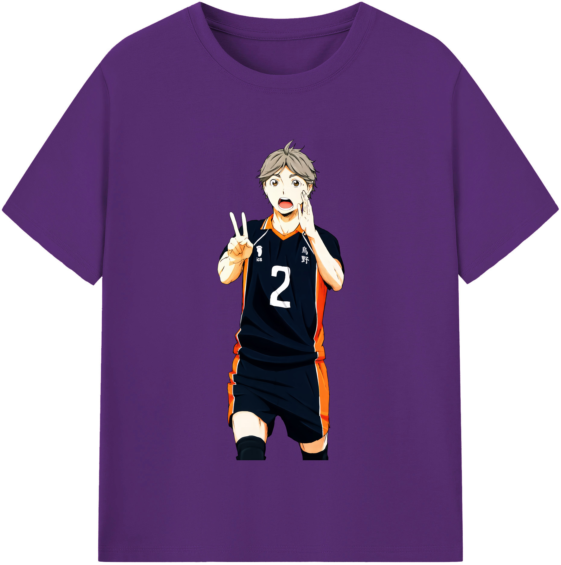 （画像用） ハイキュー!! Haikyu!! 綿100％半袖Tシャツ（フロントプリント）