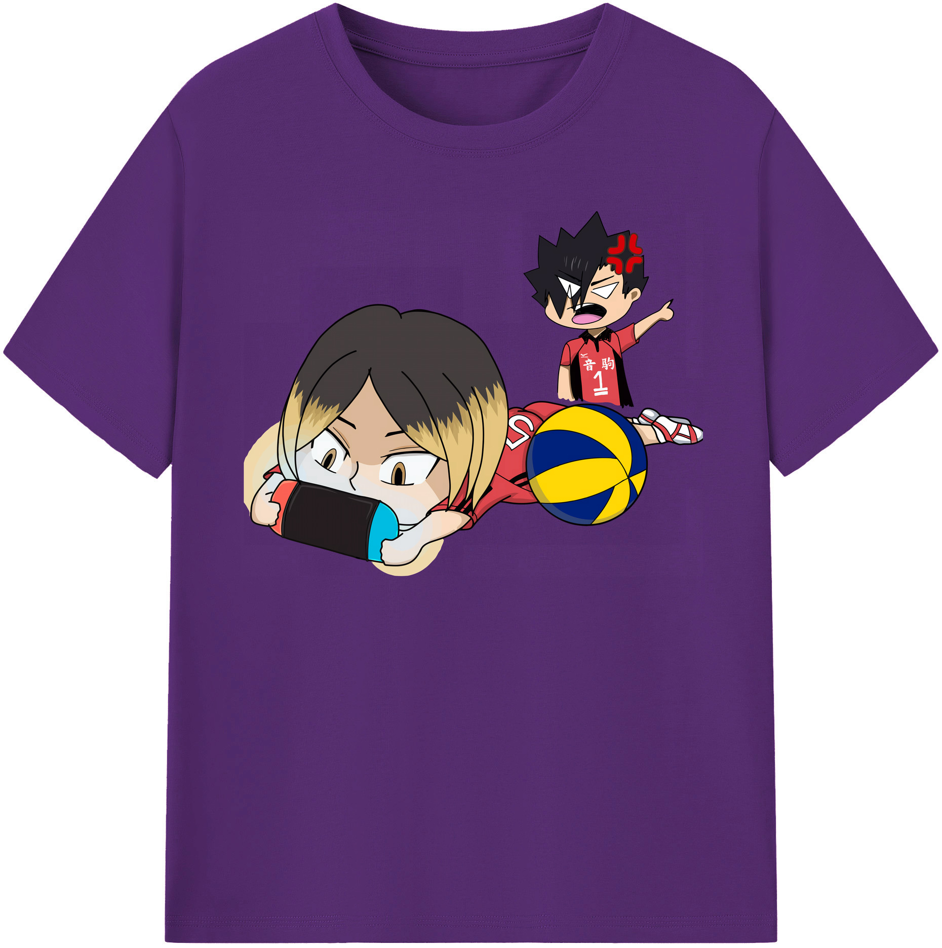 （画像用） ハイキュー!! Haikyu!! 綿100％半袖Tシャツ（フロントプリント）
