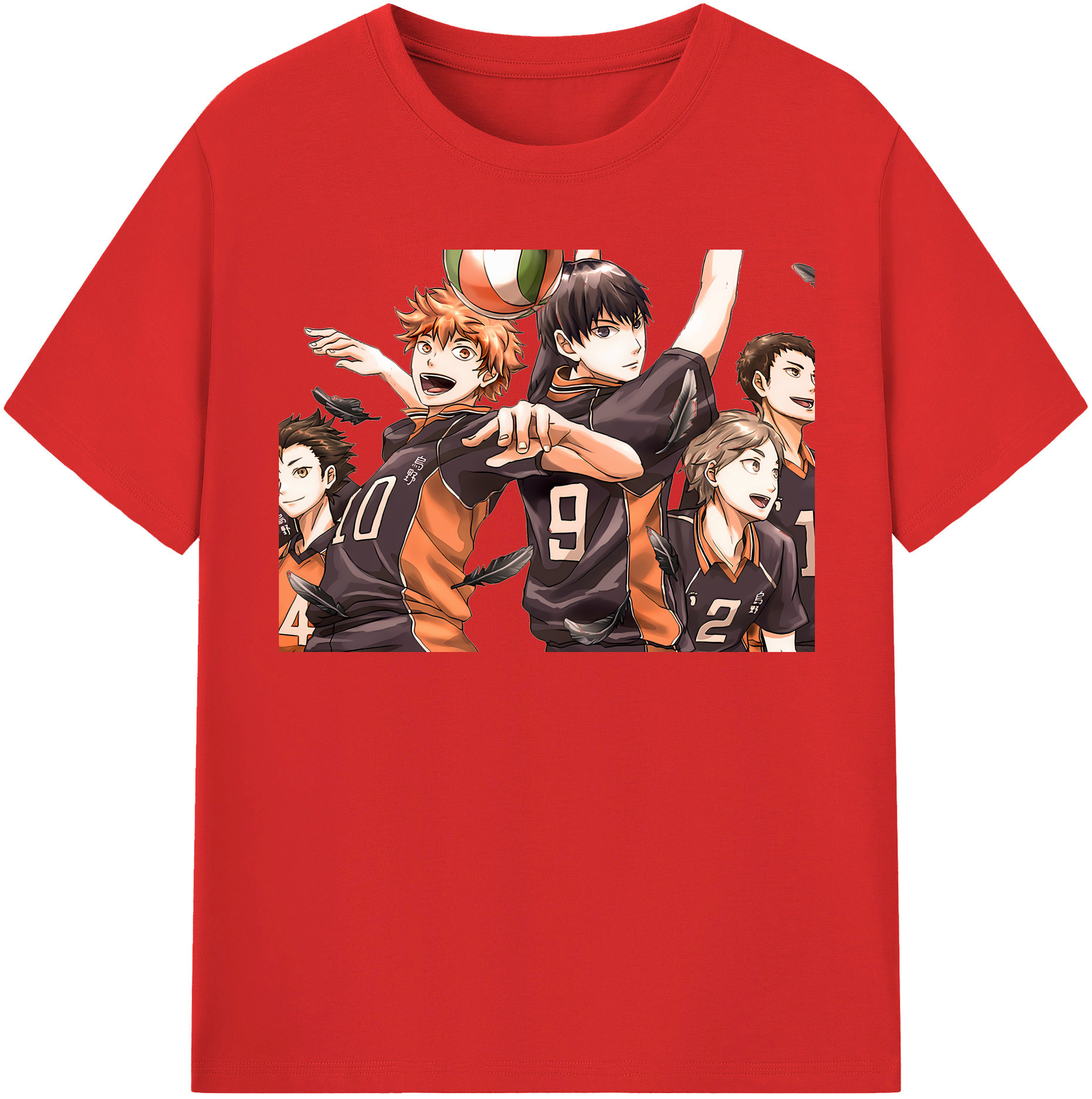 （画像用） ハイキュー!! Haikyu!! 綿100％半袖Tシャツ（フロントプリント）