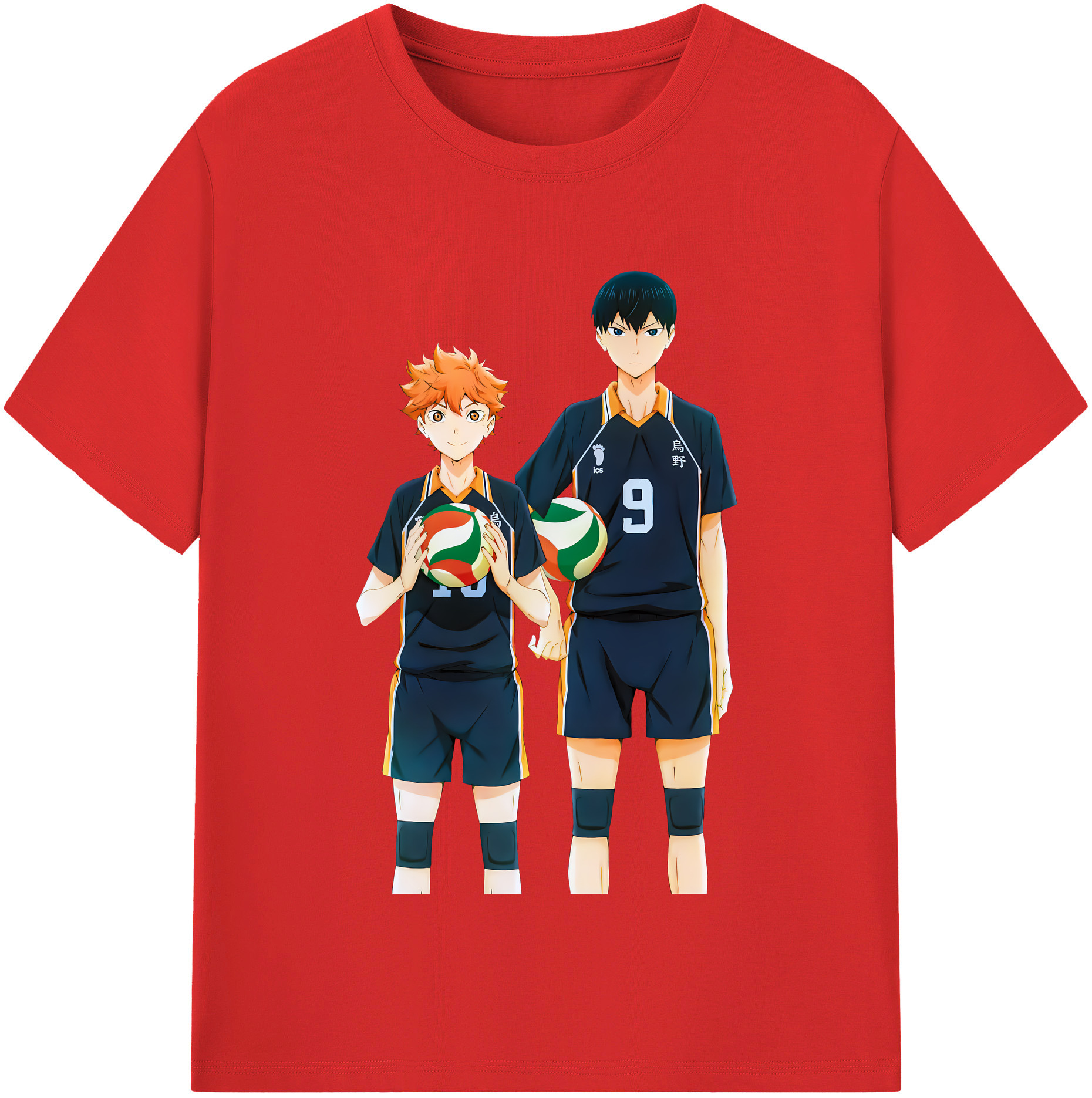 （画像用） ハイキュー!! Haikyu!! 綿100％半袖Tシャツ（フロントプリント）