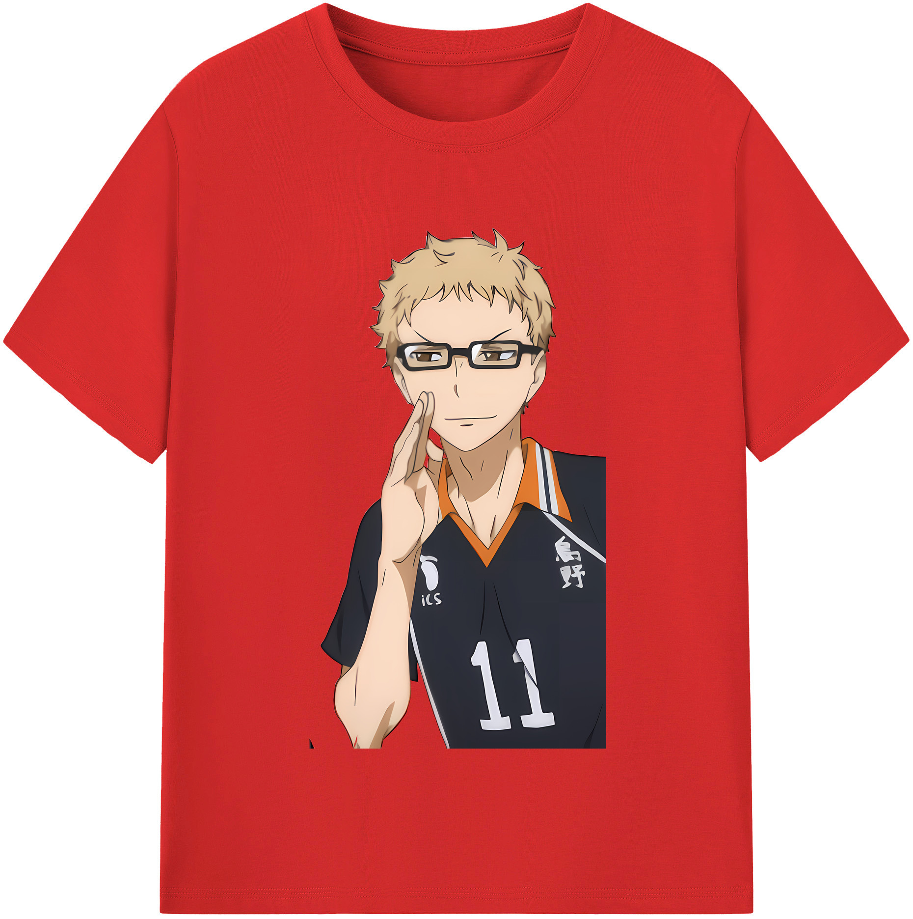 （画像用） ハイキュー!! Haikyu!! 綿100％半袖Tシャツ（フロントプリント）