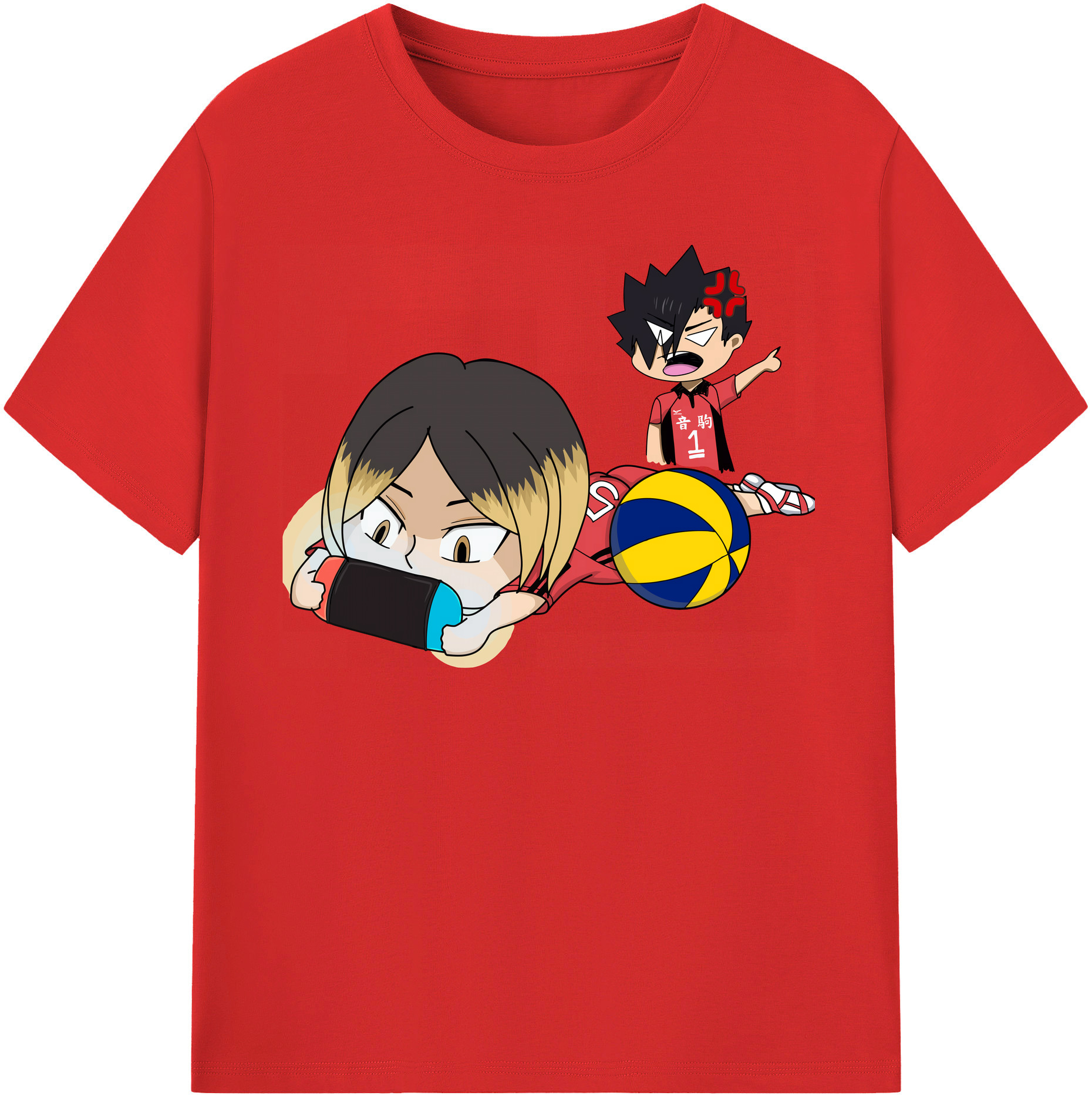 （画像用） ハイキュー!! Haikyu!! 綿100％半袖Tシャツ（フロントプリント）