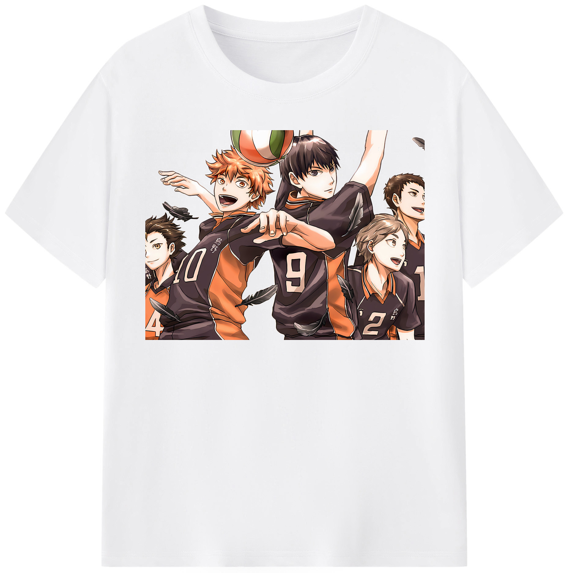 （画像用） ハイキュー!! Haikyu!! 綿100％半袖Tシャツ（フロントプリント）