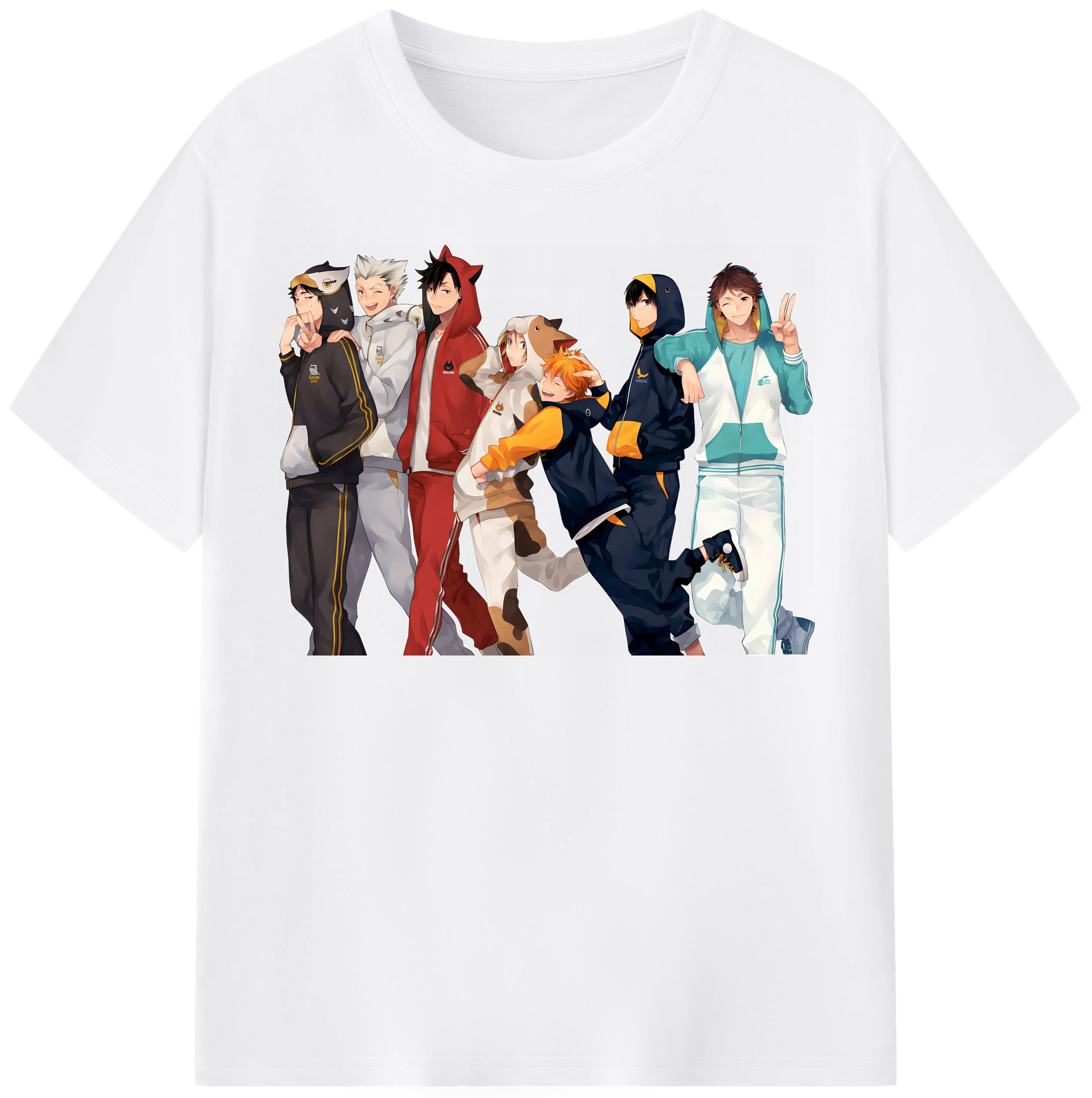 （画像用） ハイキュー!! Haikyu!! 綿100％半袖Tシャツ（フロントプリント）